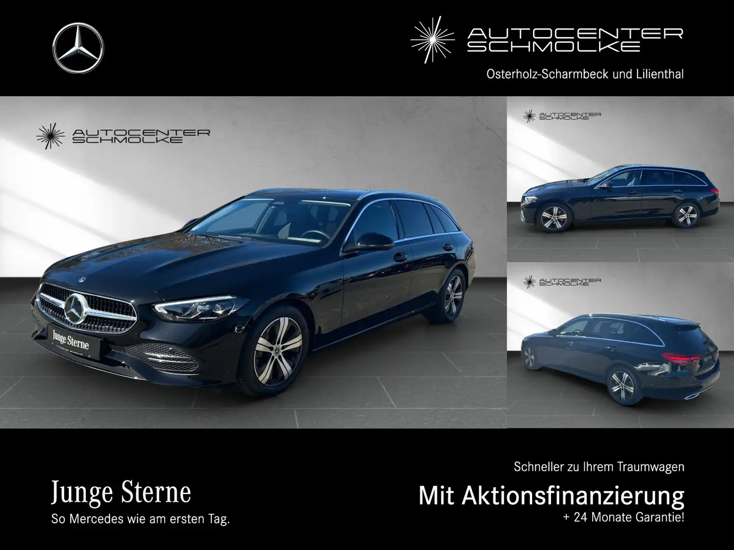 Mercedes-Benz C 180 C 180 T AVANTGARDE ADVANCED*AHK*SCHWARZGLAS*JAWA Schwarz - 1