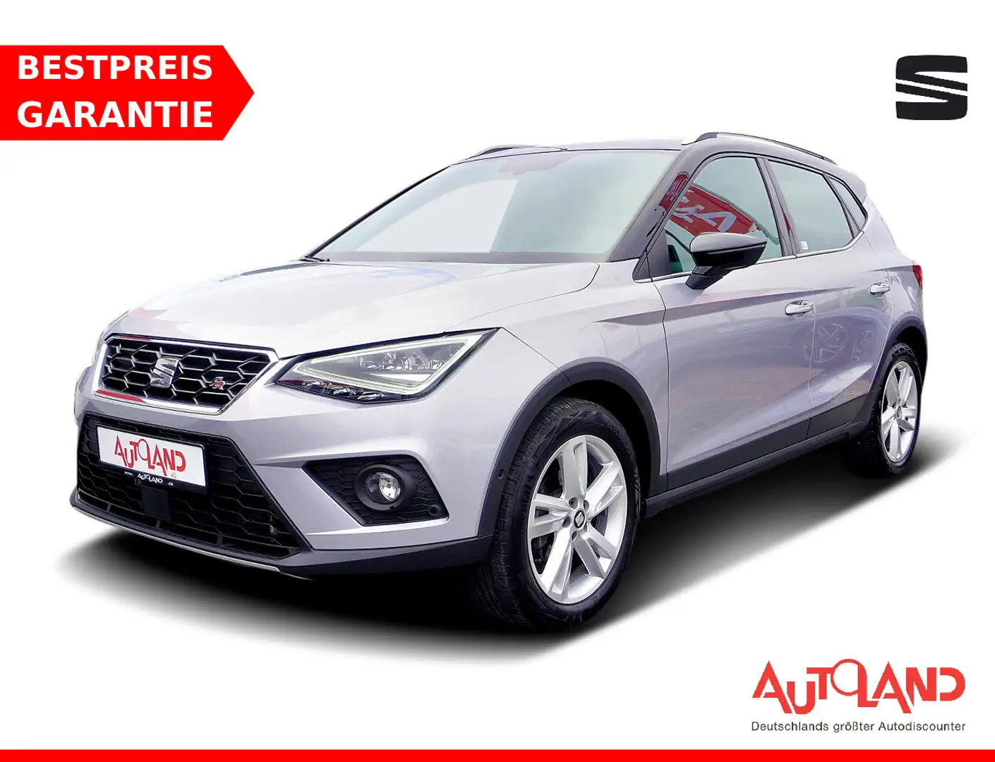 SEAT Arona 1.5 TSI DSG FR LED ACC Navi Kamera DAB Argent - 1