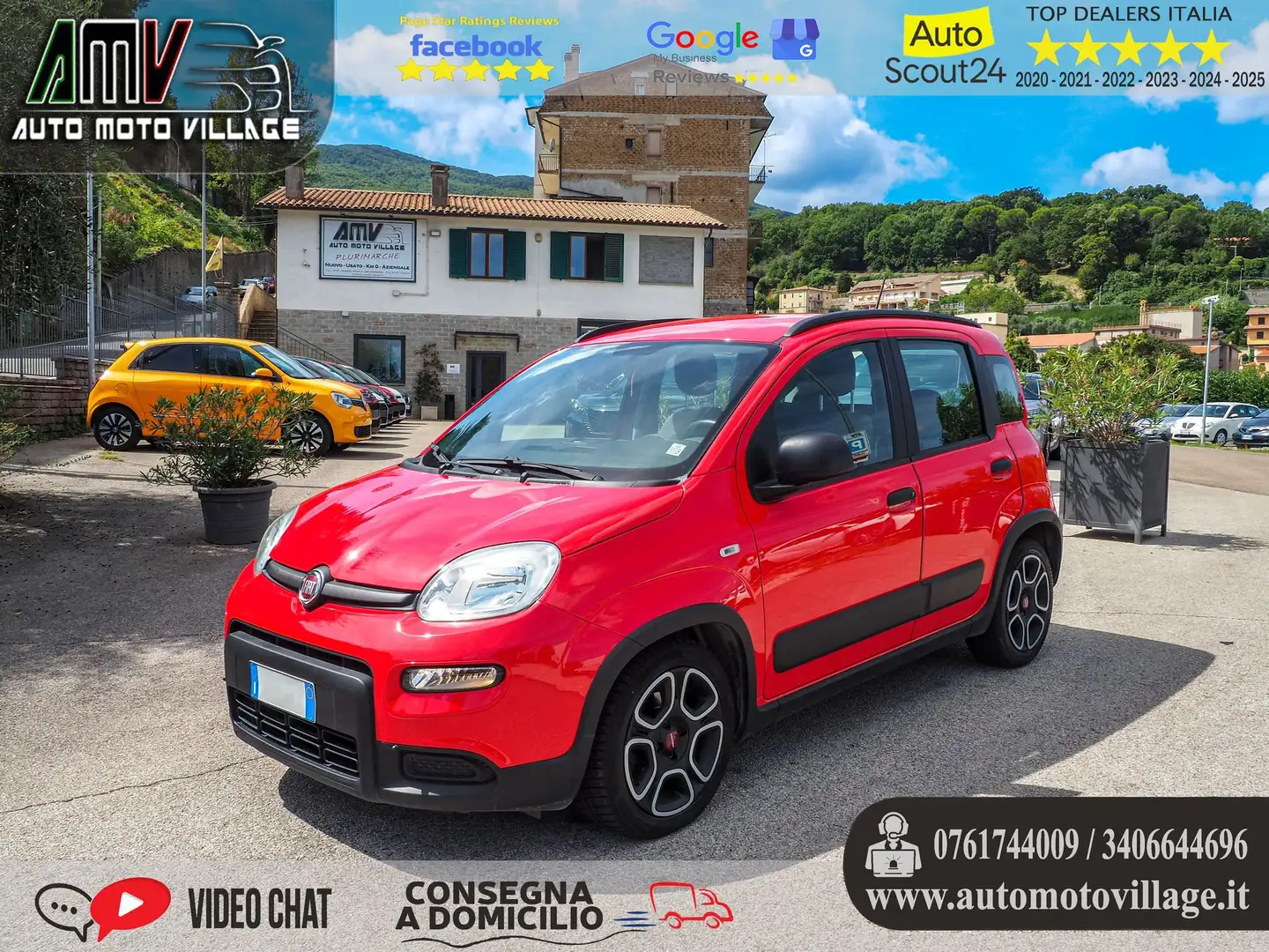 Fiat Panda 1.0 FireFly S&S Hybrid UNICO PROPRIETARIO Rosso - 1