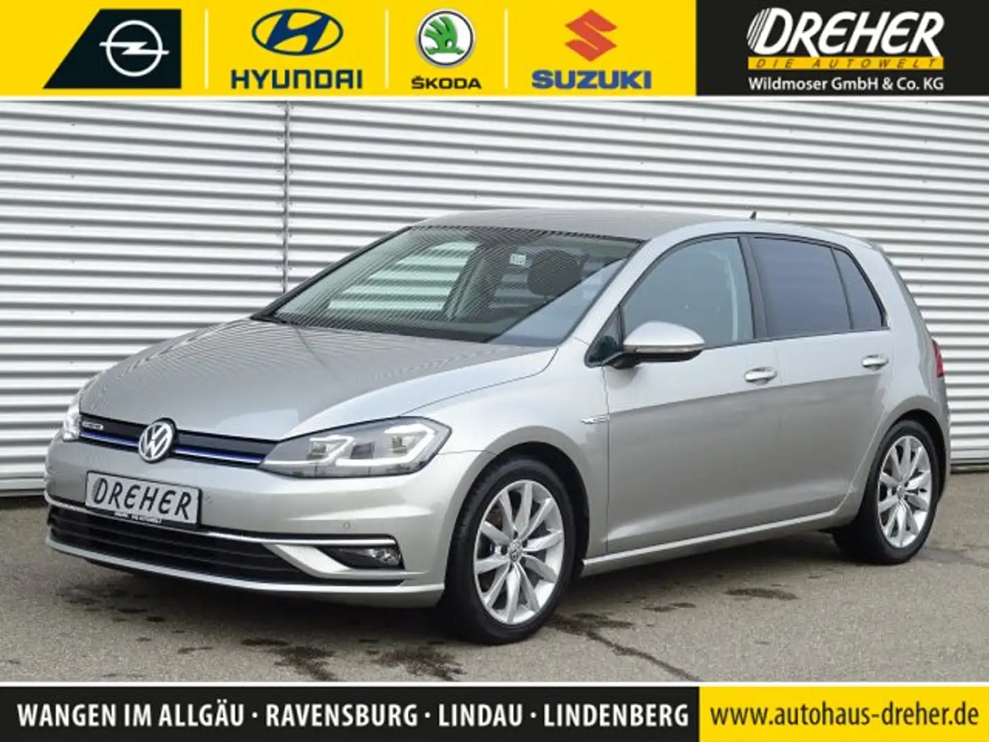 Volkswagen Golf Golf VII 1.5 TSI BlueMotion Comfortline LED/LM BC Argent - 1