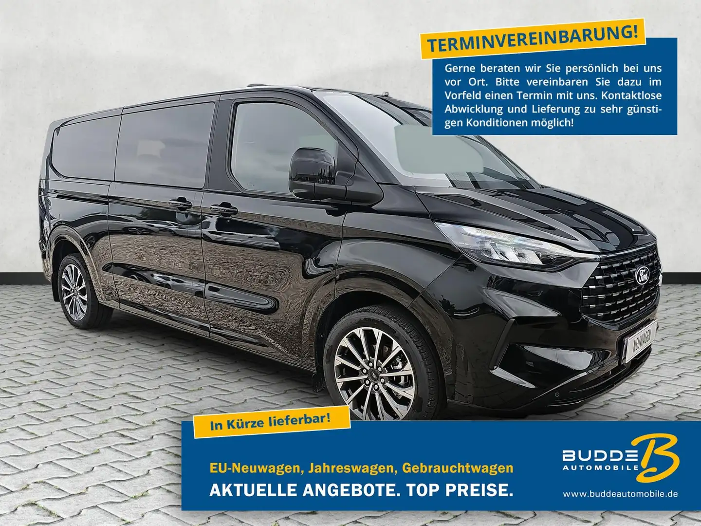 Ford Tourneo Custom 2.0 EcoBlue Titanium X L2 Standh Schwarz - 1