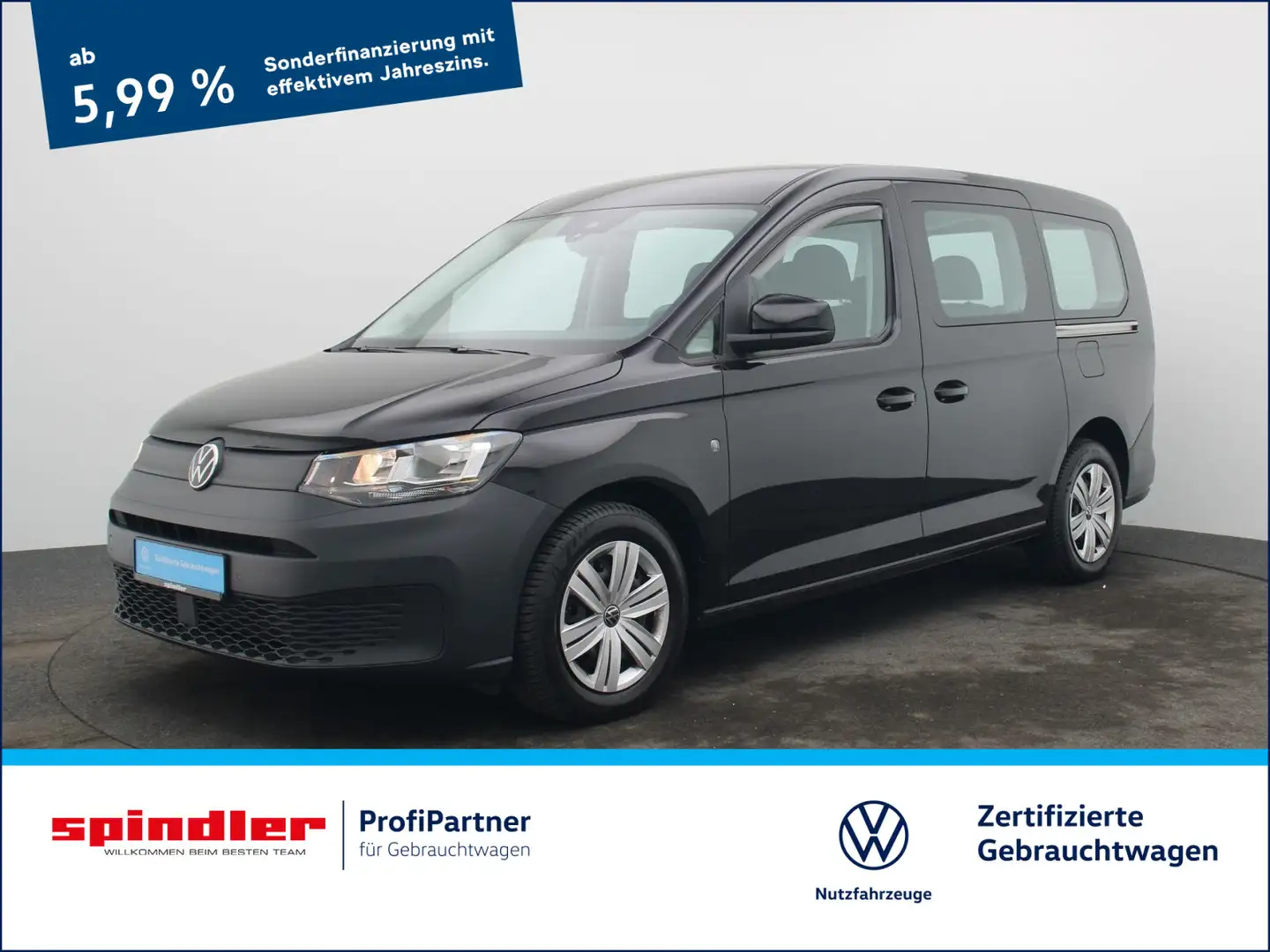 Volkswagen Caddy 1.5 TGI/Digital Cockpit, PDC, GRA Schwarz - 1