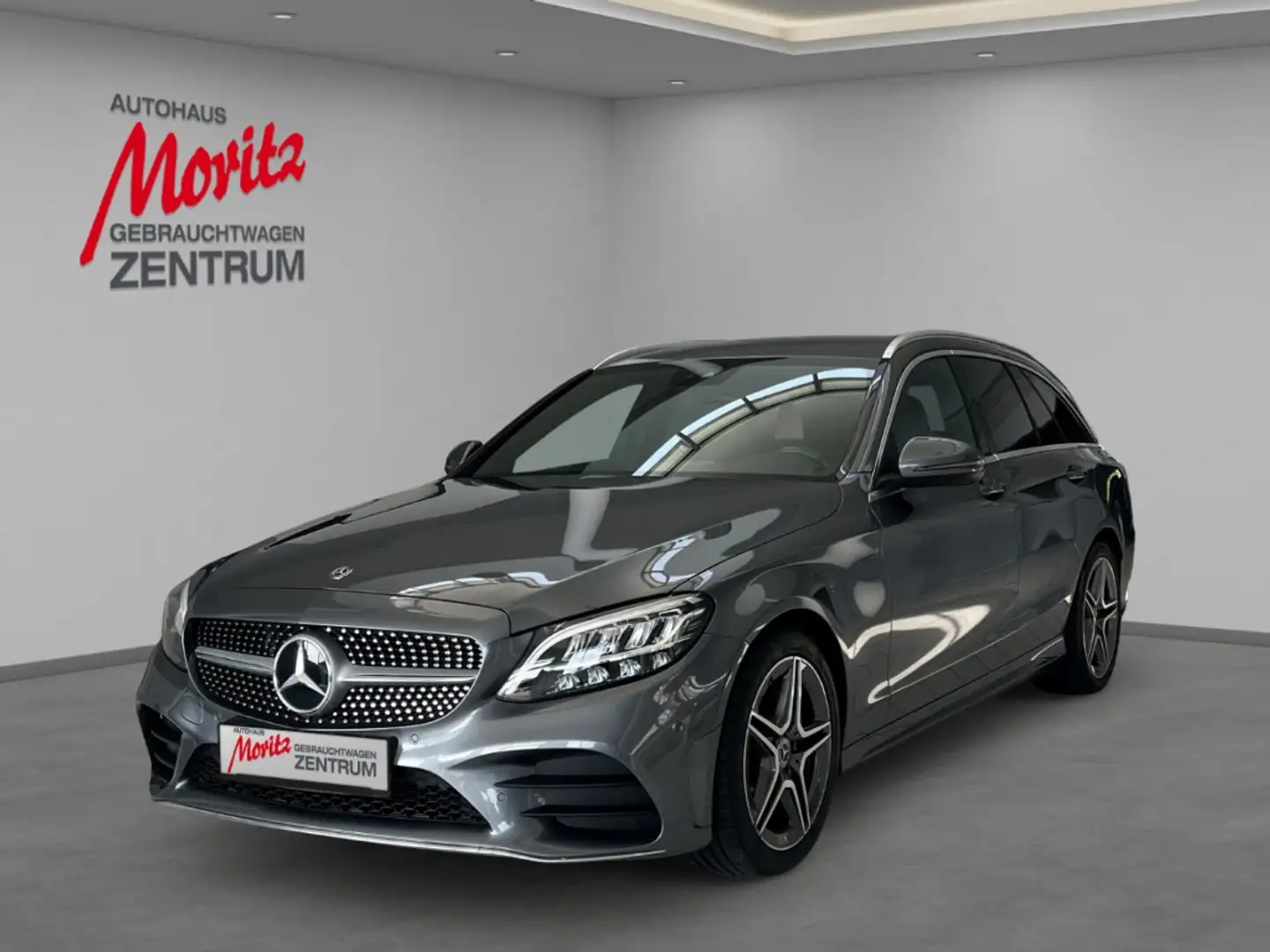 Mercedes-Benz C 180 T AMG-Line *LEDER*LED & MEHR!* Gris - 1