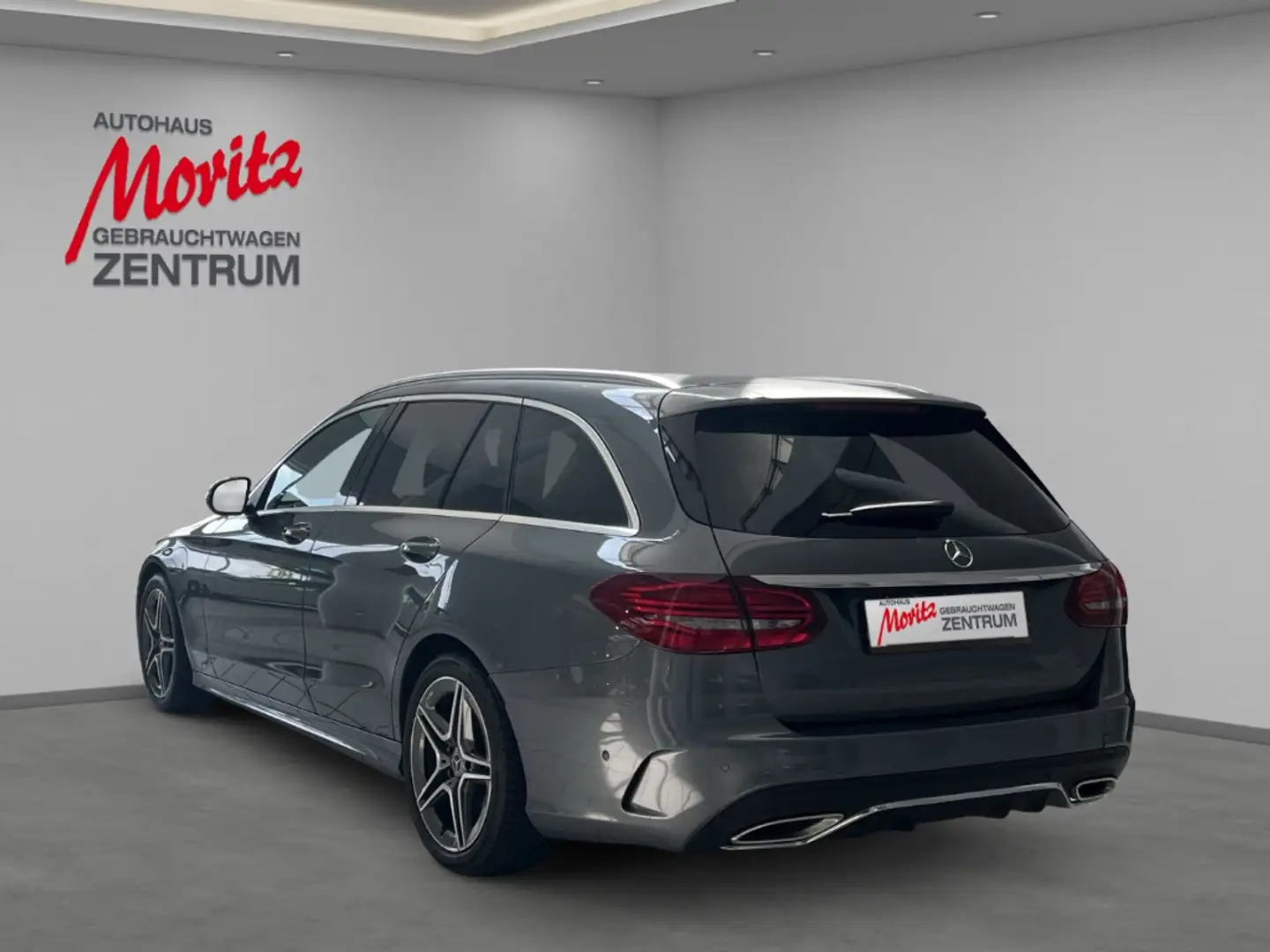 Mercedes-Benz C 180 T AMG-Line *LEDER*LED & MEHR!* Gris - 2
