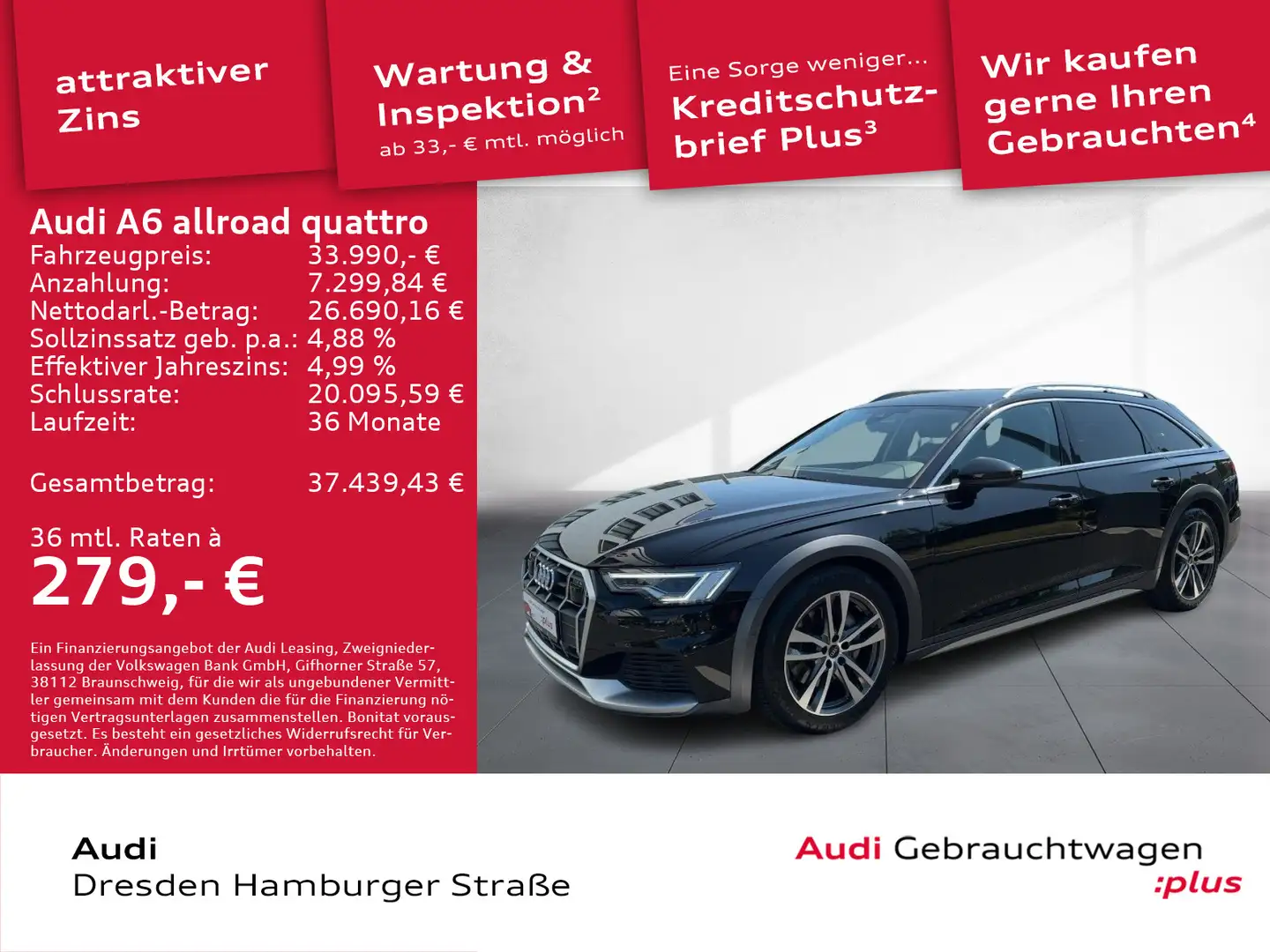 Audi A6 allroad A6 allroad 50 TDI quattro Matrix Navi ACC Noir - 1