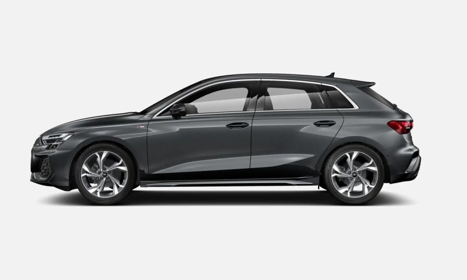 Audi A3 Sportback TDI S line S tronic 110kW Gris - 2