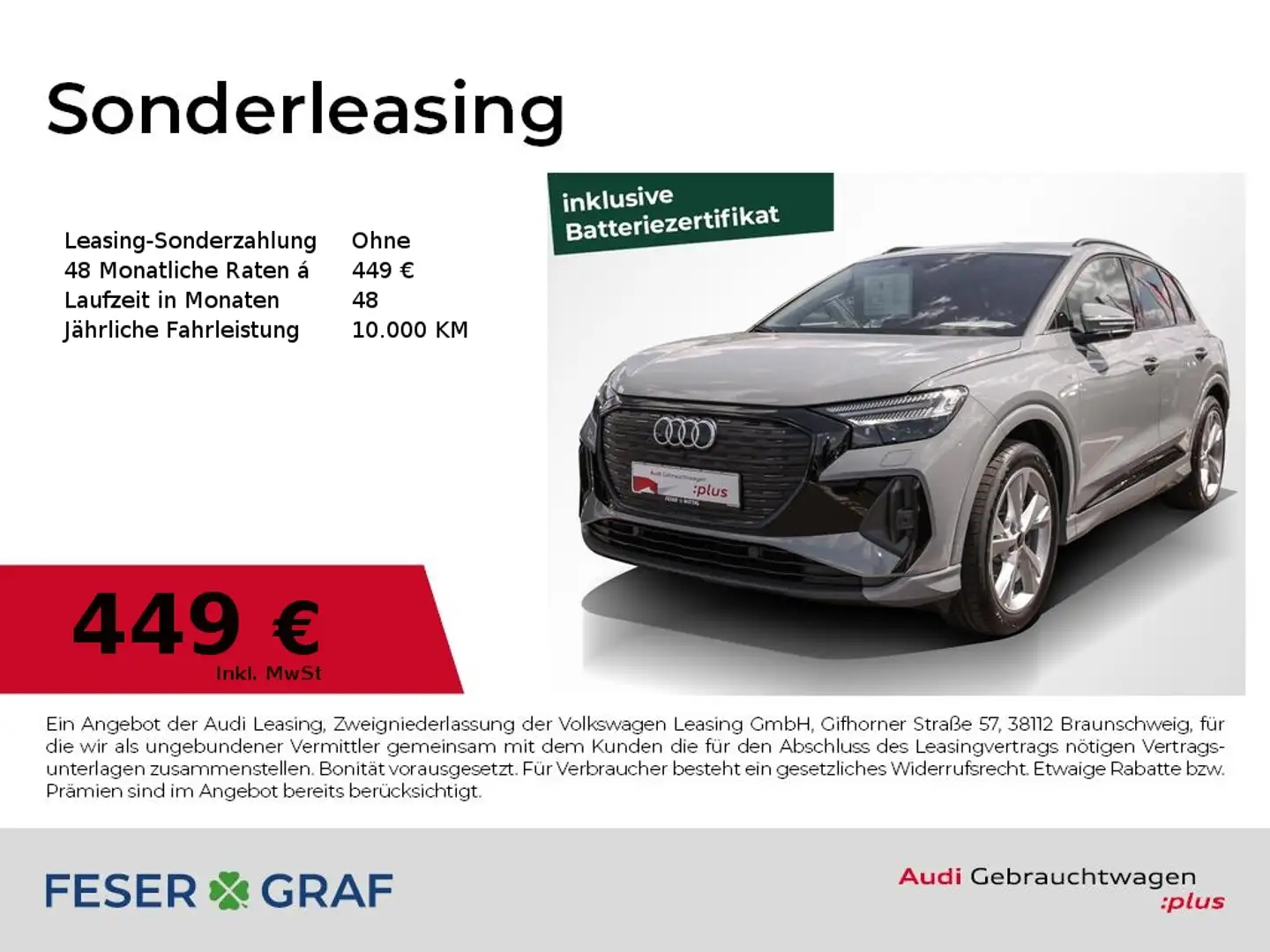 Audi Q4 e-tron 45 S-line,Matrix,Navi Pro,RFK,HuD Grau - 1
