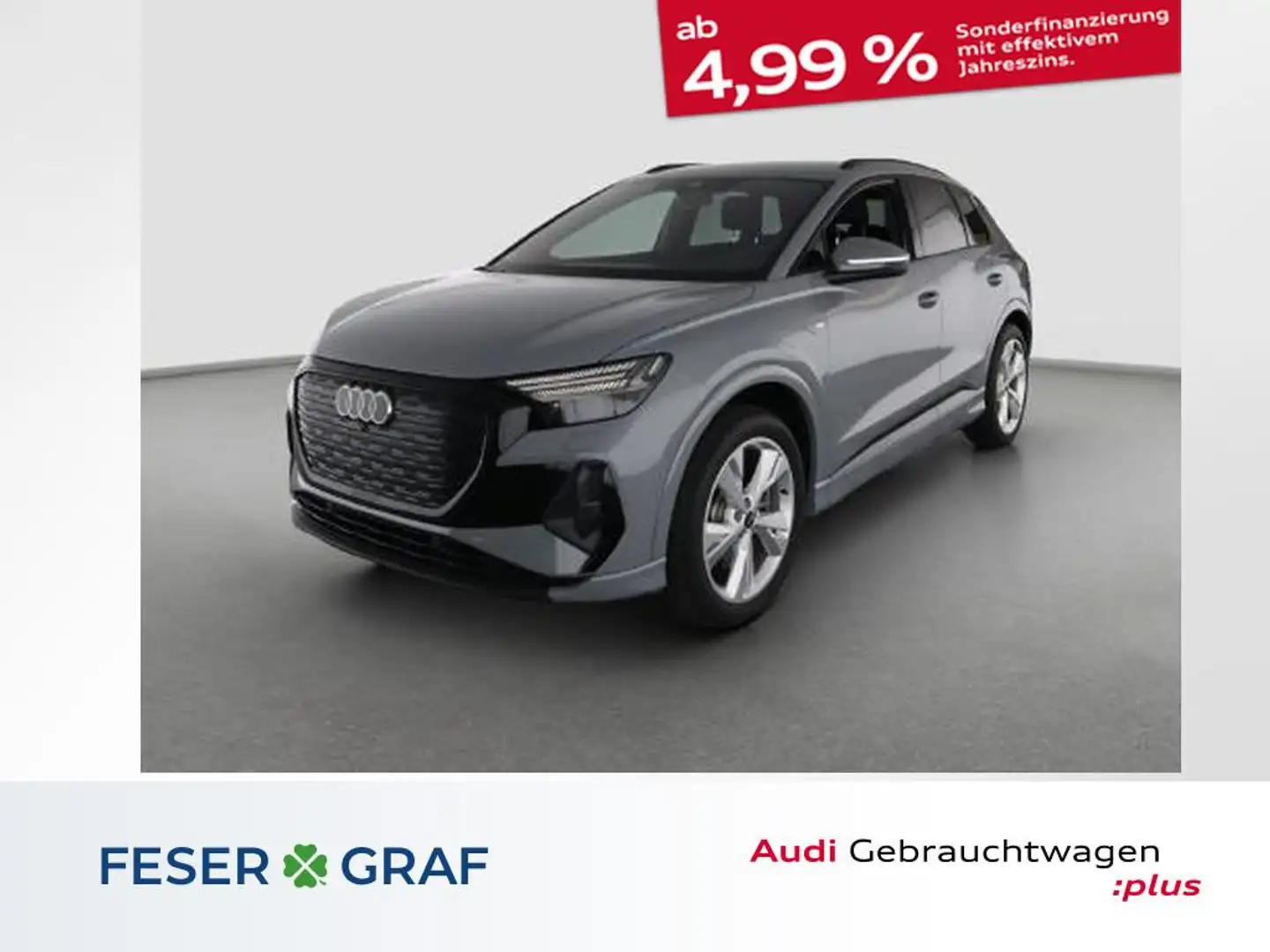 Audi Q4 e-tron 45 e-tron qu.S-line,Matrix,Navi Pro,Kamera Grau - 1