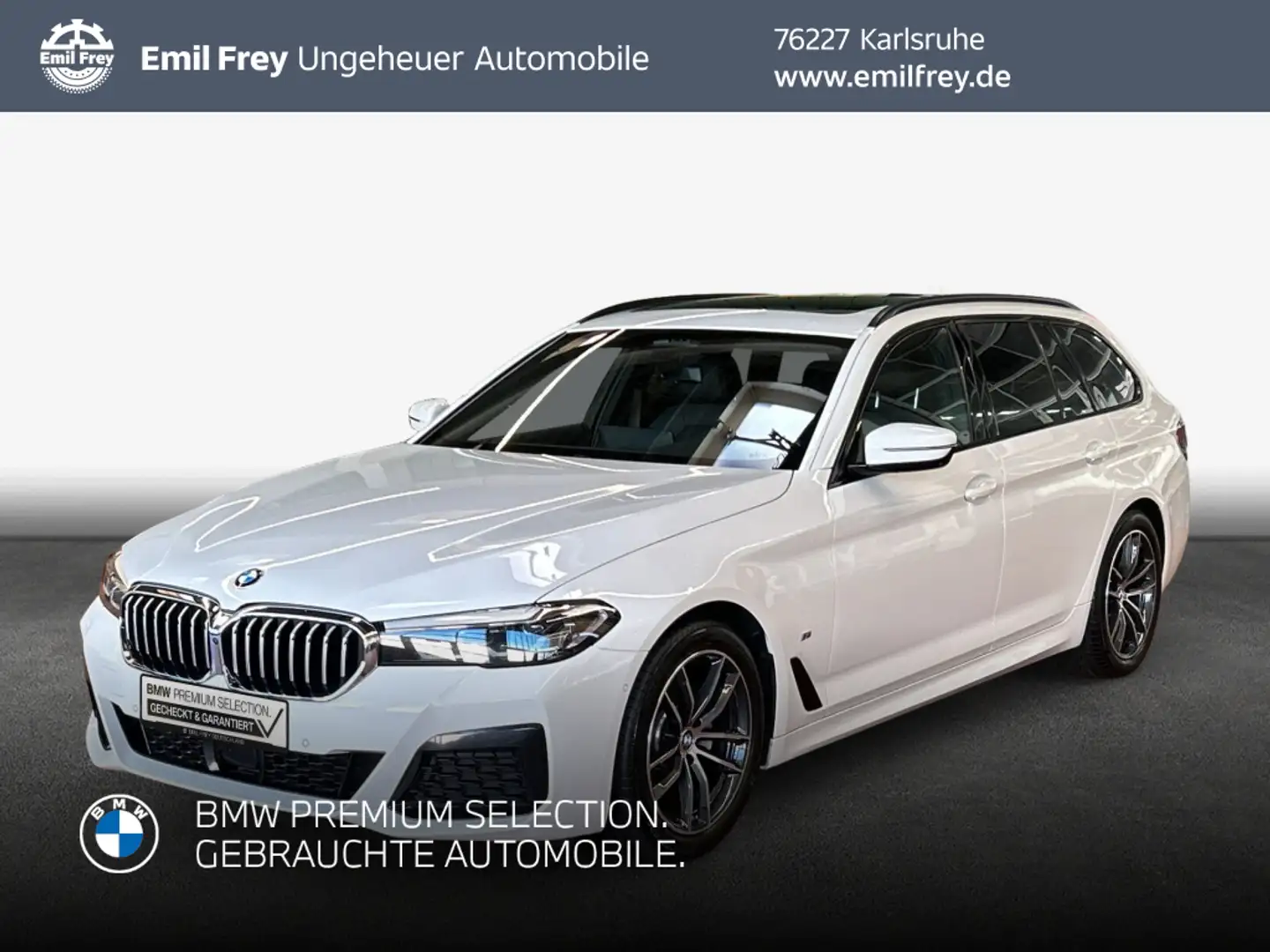 BMW 520 d xDrive Touring Aut. Blanc - 1