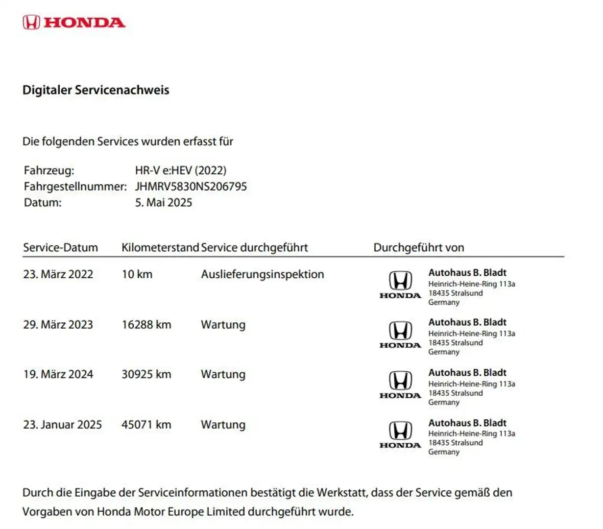 Honda HR-V e:HEV 1.5 i-MMD Hybrid Advance Černá - 2