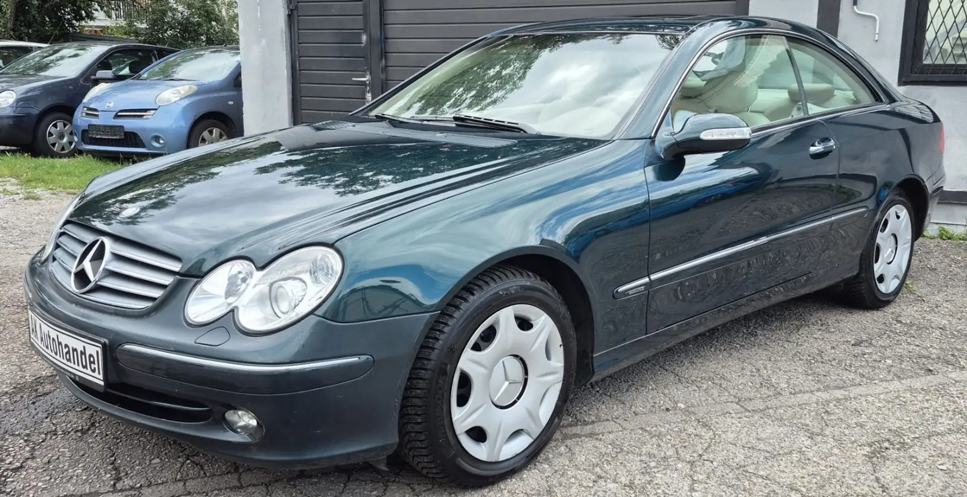 Mercedes-Benz CLK 200 Kompressor Aut Leder 1 Hand Groen - 1