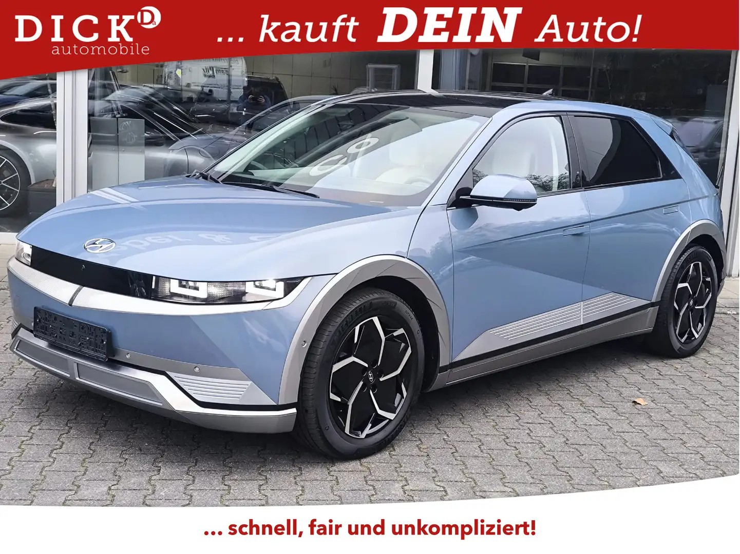 Hyundai IONIQ 5 Uniq WERKSGA+HEAD+MEMO+NAVI+ACC+360°+AHK Blau - 1