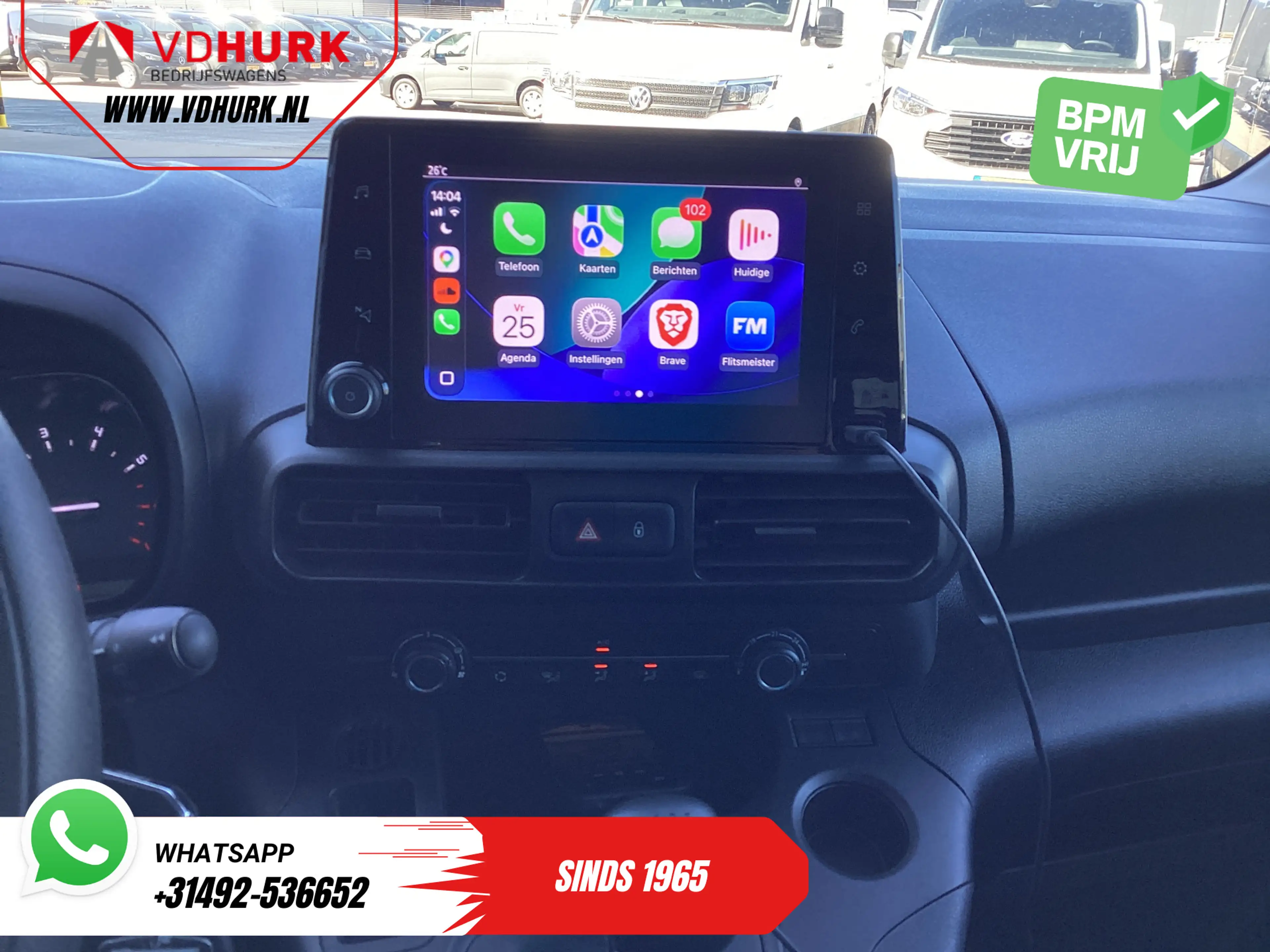 Toyota Proace City 1.5 130 pk L2 Carplay/ 3Pers./ Cruise/ Airco/ PDC — photo 13