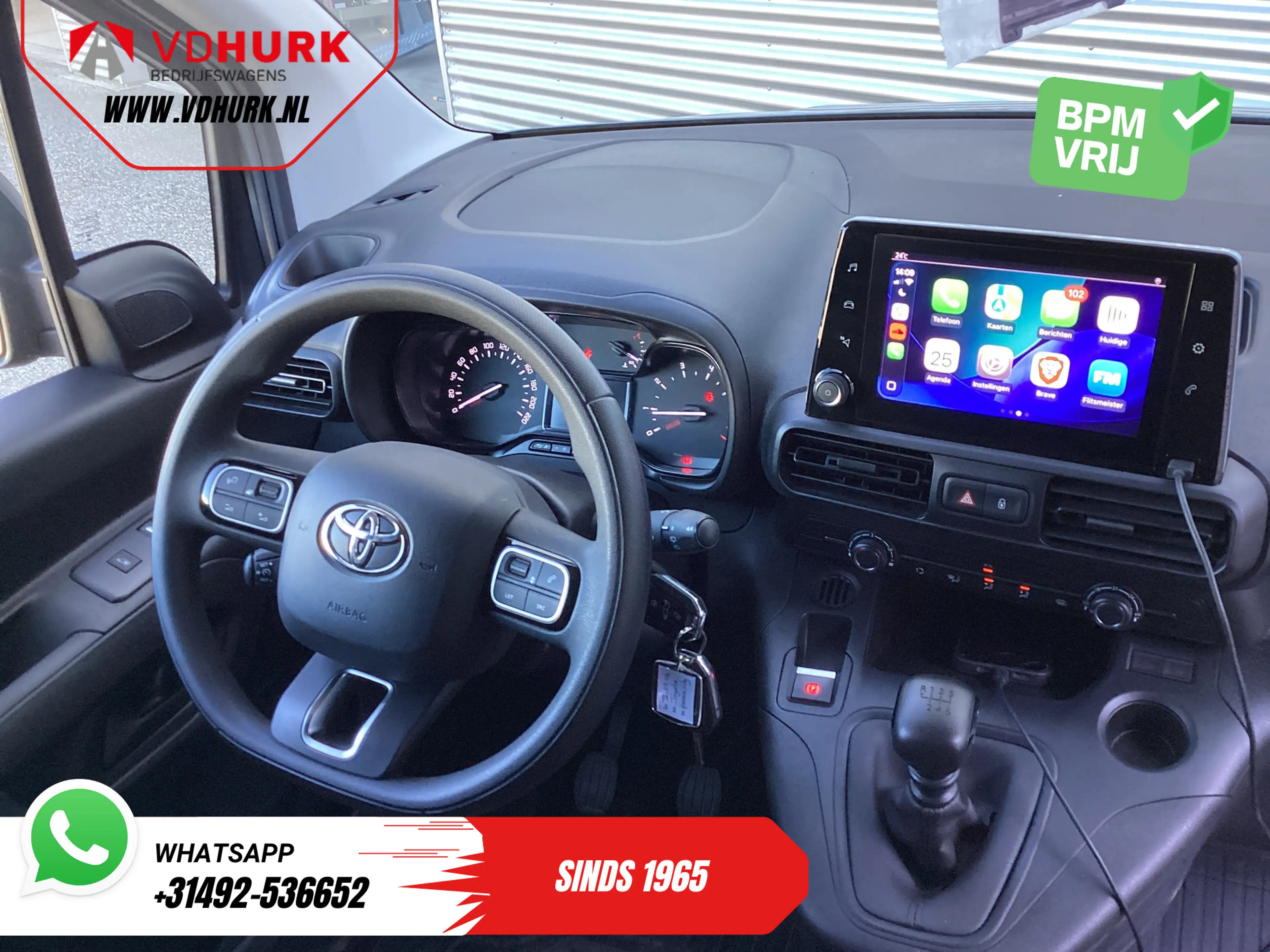 Toyota Proace City 1.5 130 pk L2 Carplay/ 3Pers./ Cruise/ Airco/ PDC — photo 12