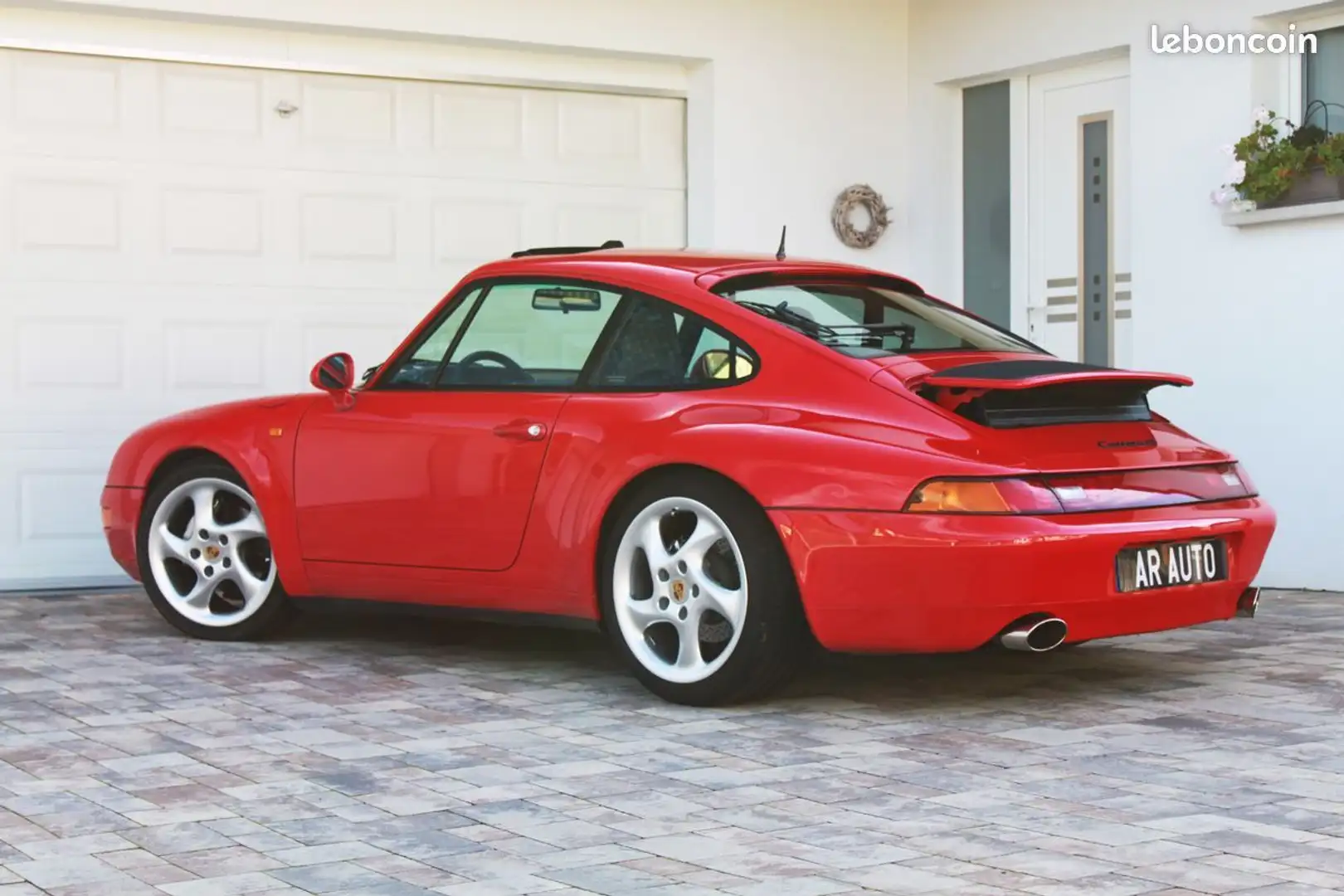 Porsche 993 (993) Carrera 4 286Ch Varioram EU Specs Facture d'achat Dossier de suivi Rouge Indien Sièges électriques Toit ouvrant Ech Rouge - 2