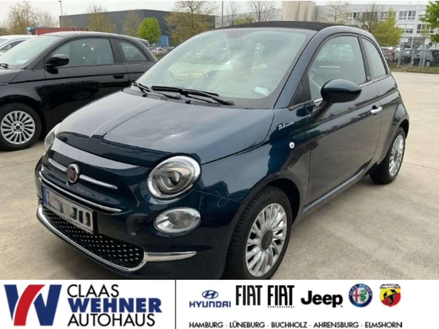 Fiat 500C DolceVita 1.0 Mild Hybrid EU6d Android Apple CarPl Bleu - 1