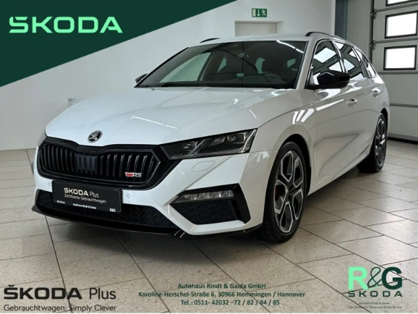 Skoda Octavia Combi RS Plus 2.0 TSI DSG Matrix ACC HUD Weiß - 1