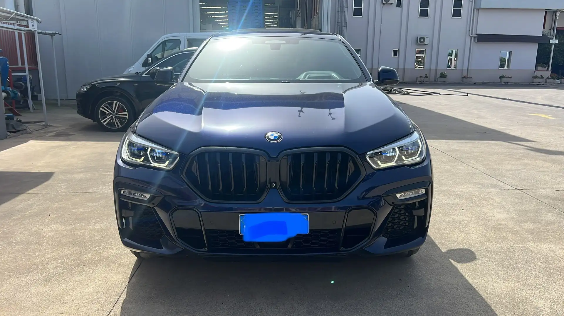 BMW X6 M M50d auto Blauw - 1