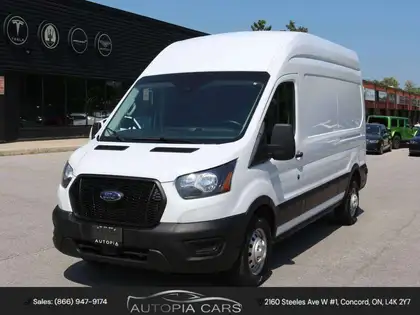 White 2024 Ford Transit Cargo Van All-Wheel Drive Automatic