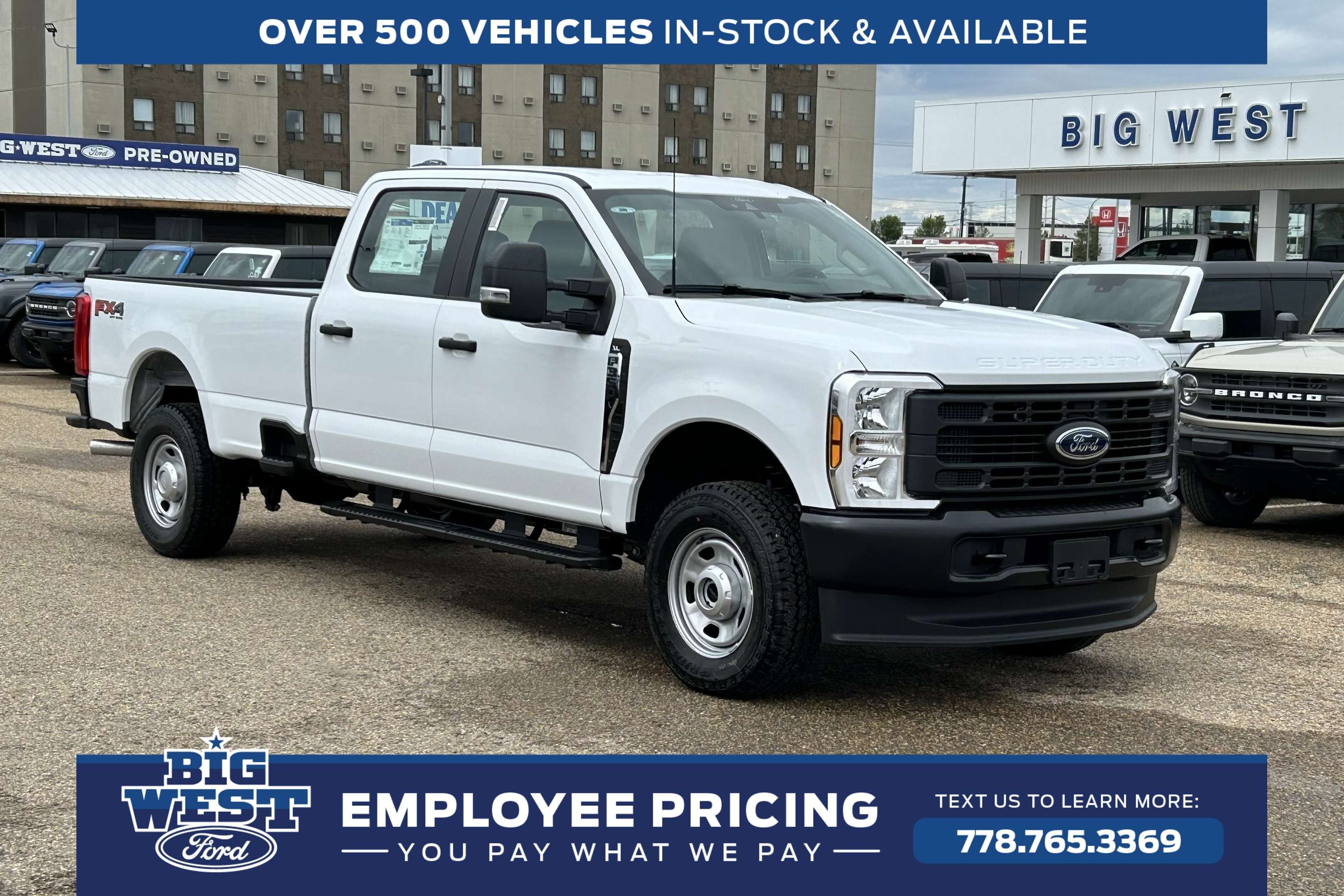 White 2026 Ford F-350 Super Duty Pickup Truck Four-Wheel Drive Automatic