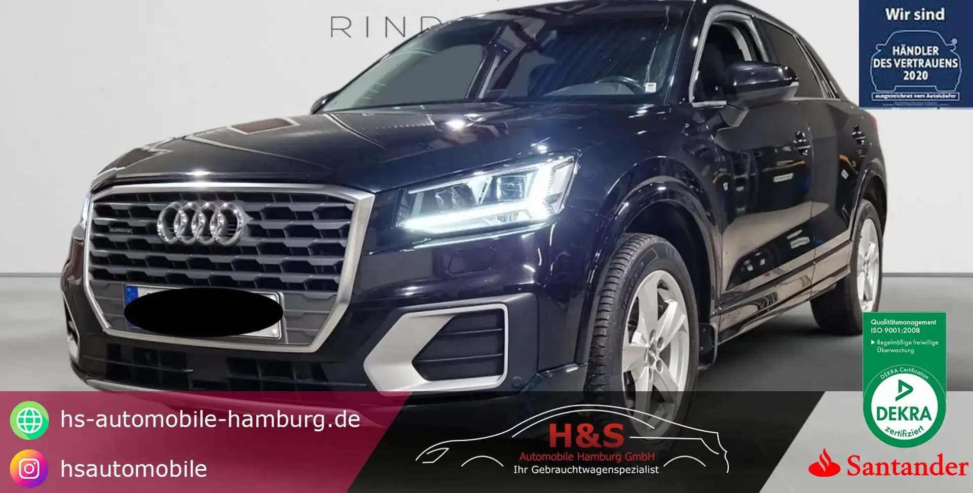 Audi Q2 quattro sport Schwarz - 1