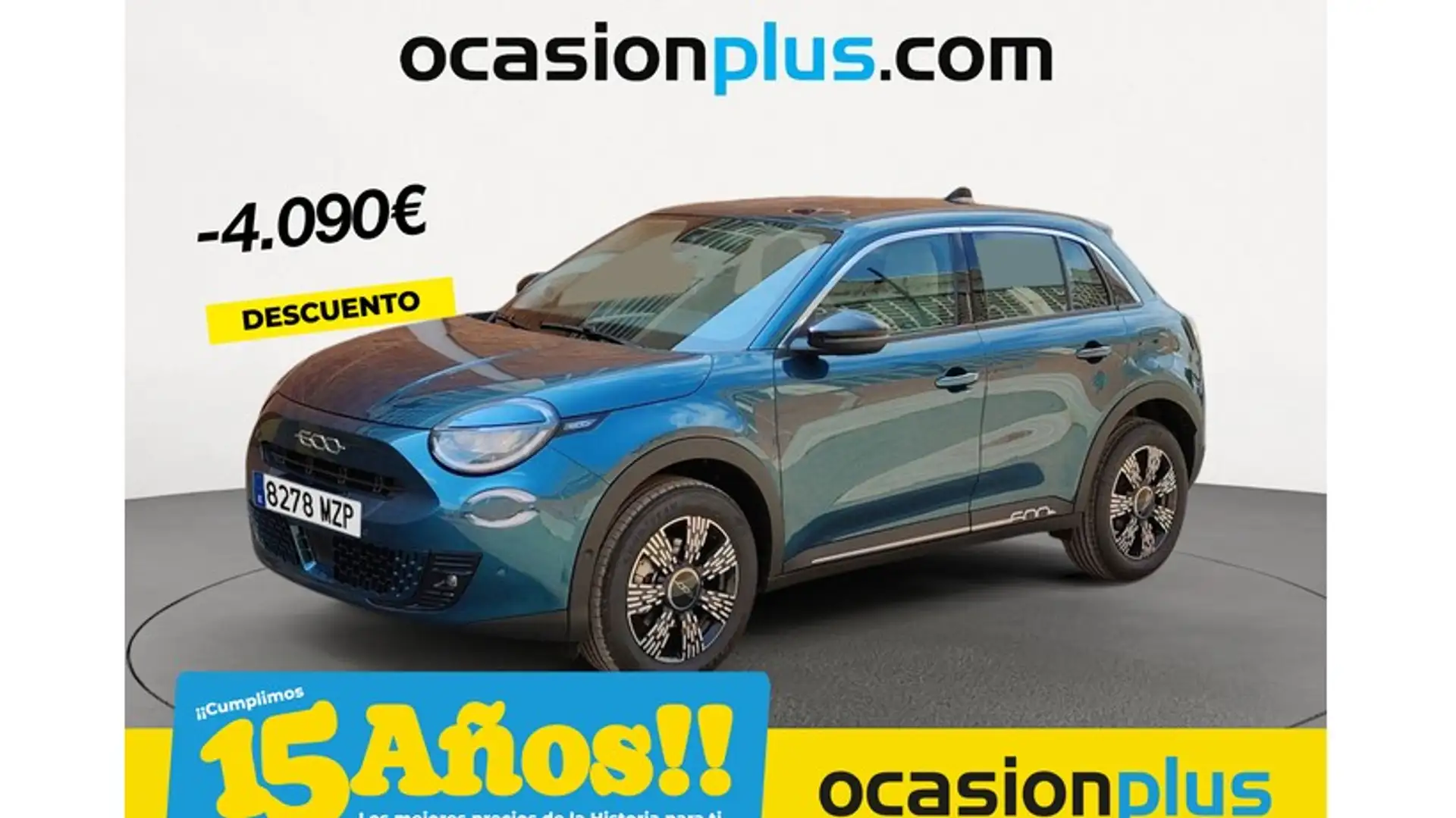 Fiat 600 1.2 MHEV DDCT 100kW Bleu - 1