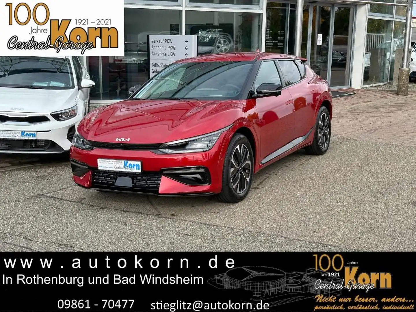 Kia EV6 77.4 RWD GTL PakAssist WP HeadUp 360Kam uvm. Piros - 1