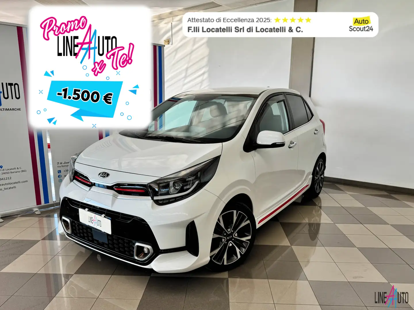 Kia Picanto Picanto 1.0 12V 5 porte GT Line Bianco - 1