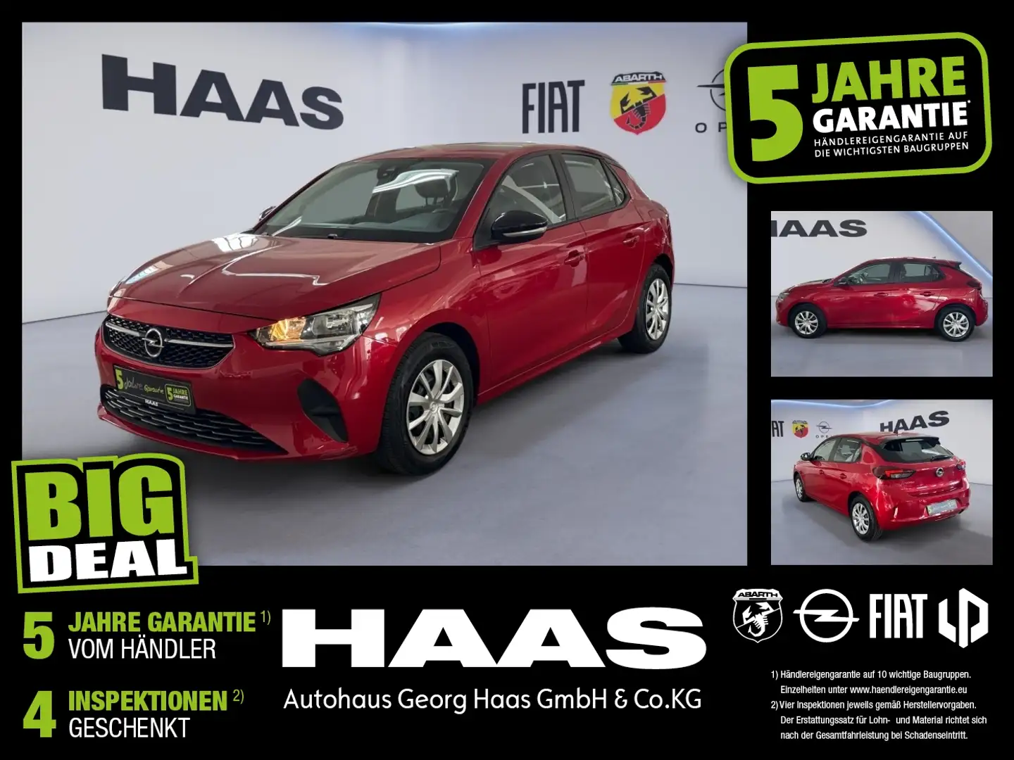 Opel Corsa F 1.2 Edition Klimaanlage, Bluetooth, USB Rouge - 1