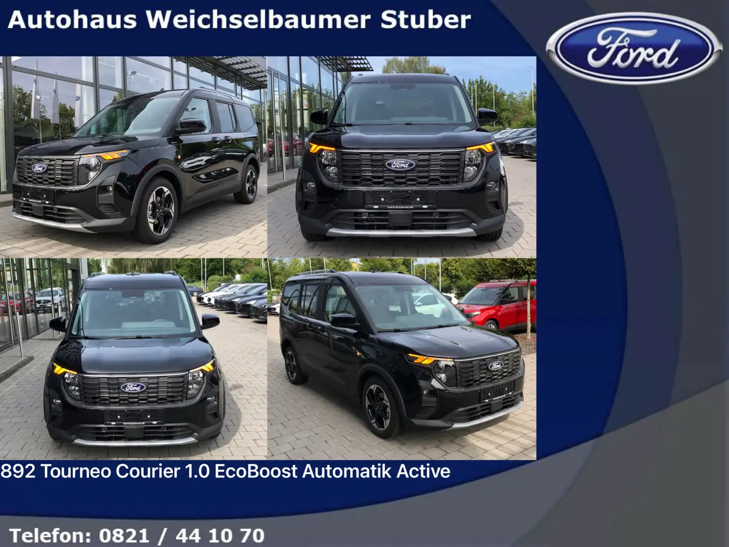 Ford Tourneo Courier 892 Tourneo Courier 1.0 EcoBoost Autom. Active Schwarz - 1