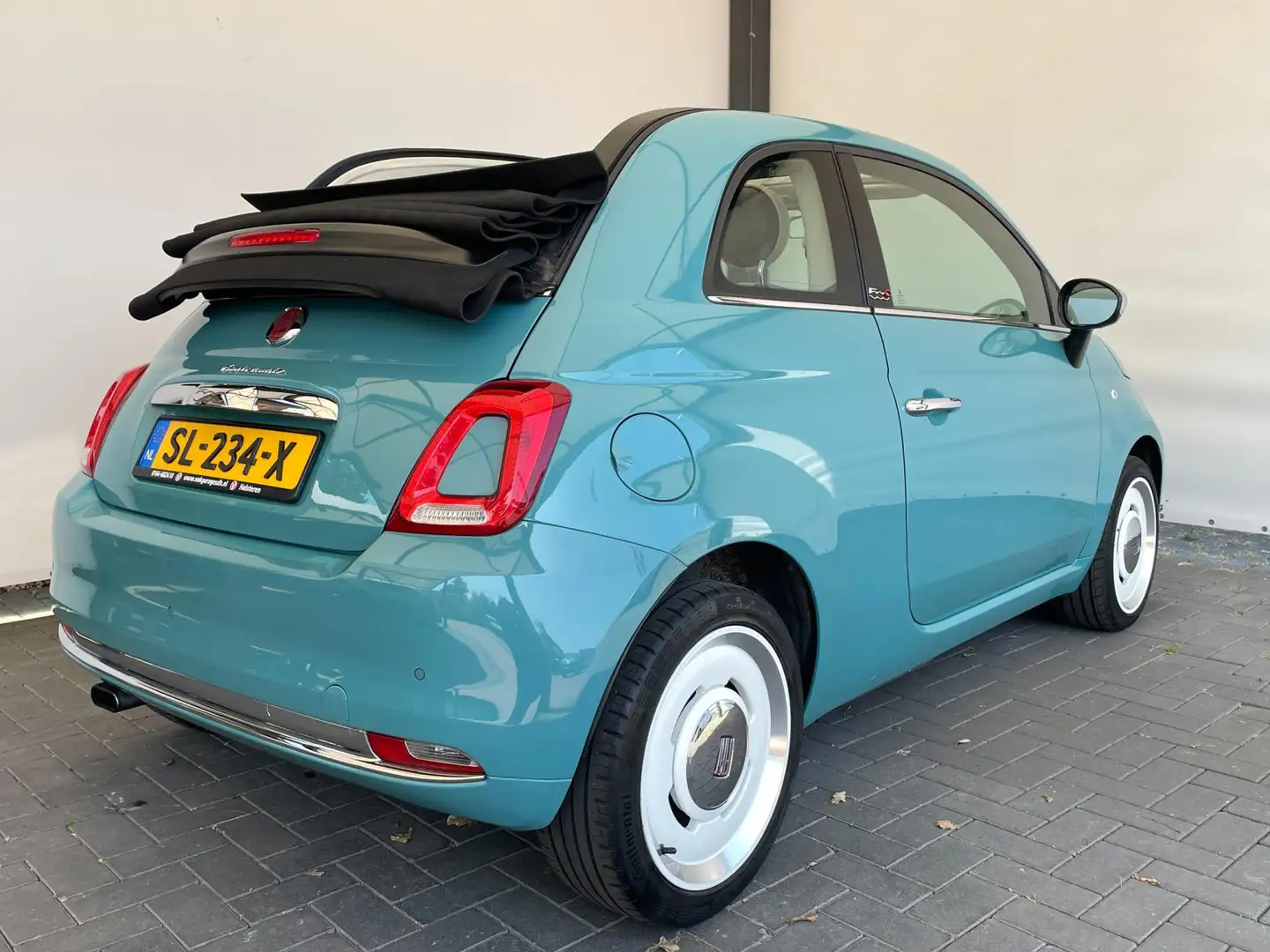 Fiat 500C 0.9 TwinAir Turbo Anniversario|Cabrio|Airco|Pracht Vert - 2