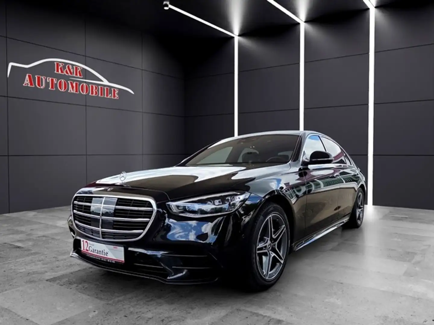 Mercedes-Benz S 400 d 4M LANG AMG/PANO/HEAD-UP/AIRMATIC/VOLL Nero - 1