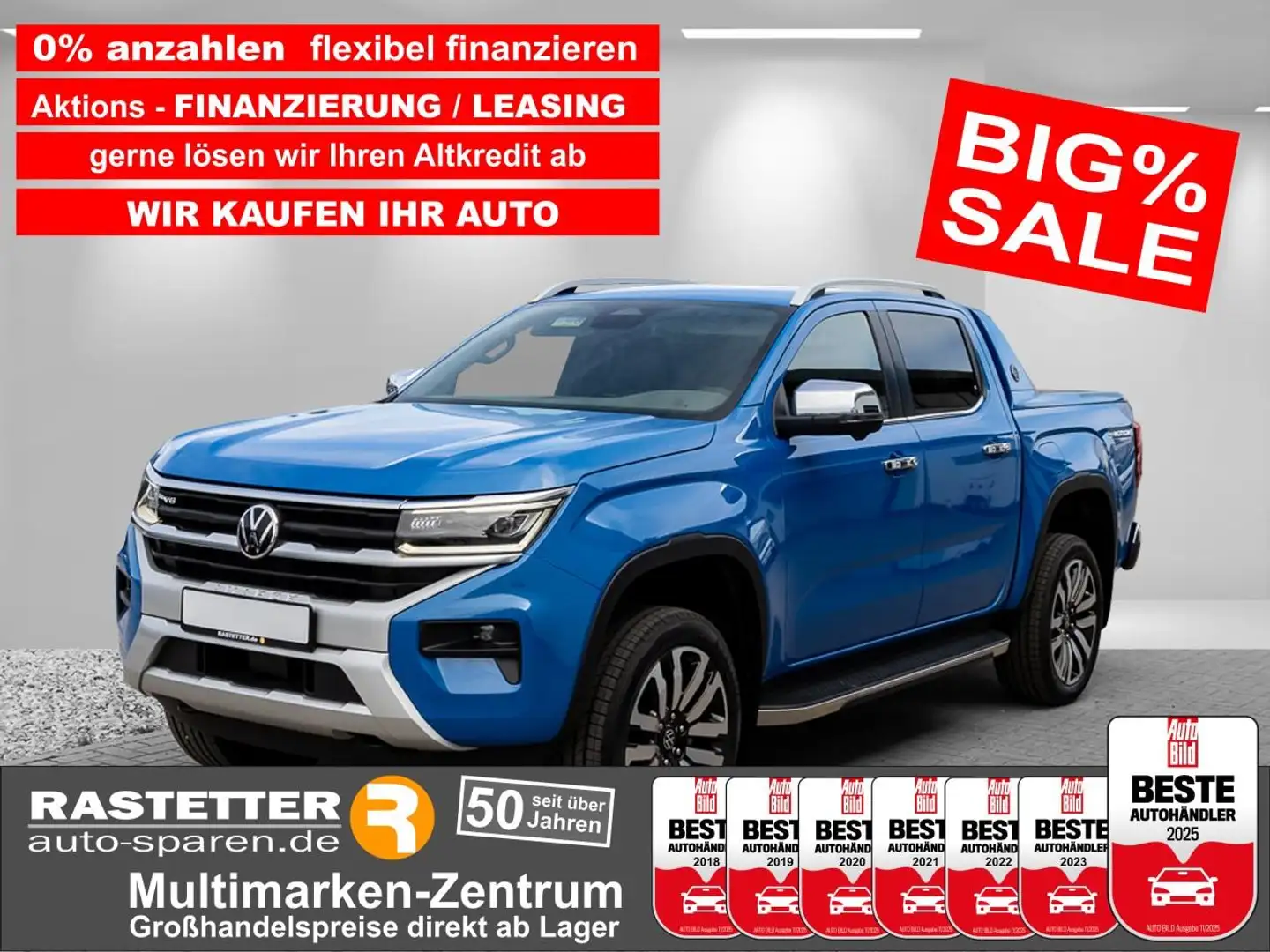 Volkswagen Amarok 3.0 TDI Aventura 21Z+AHK+Leder+Harman+Matrix+Navi+ Albastru - 1