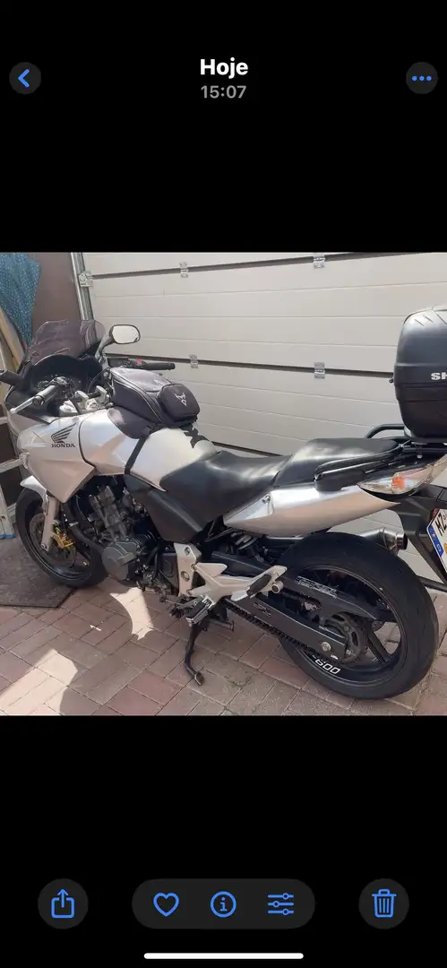 Honda CBF 600 Honda CBF 600 ABS Top Case Tank Tasche Argent - 2