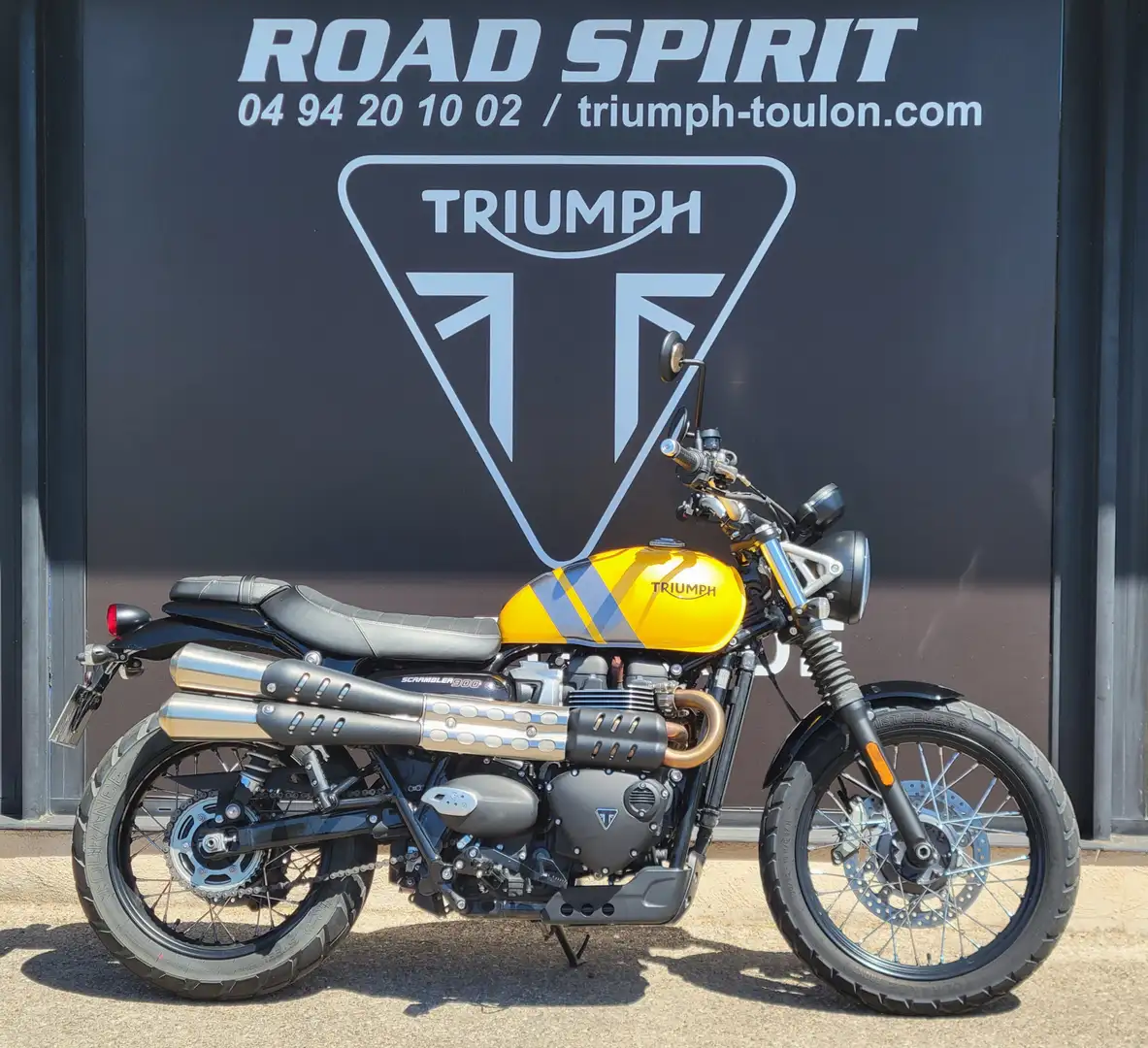 Triumph Scrambler Jaune - 1