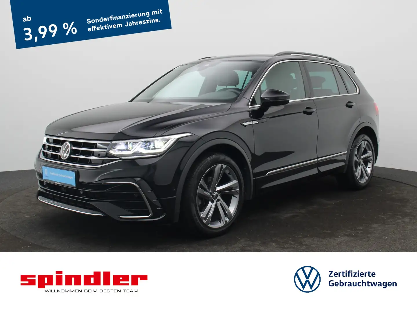 Volkswagen Tiguan R-Line 2.0TDI DSG/ Navi, Matrix, ParkAssi Schwarz - 1