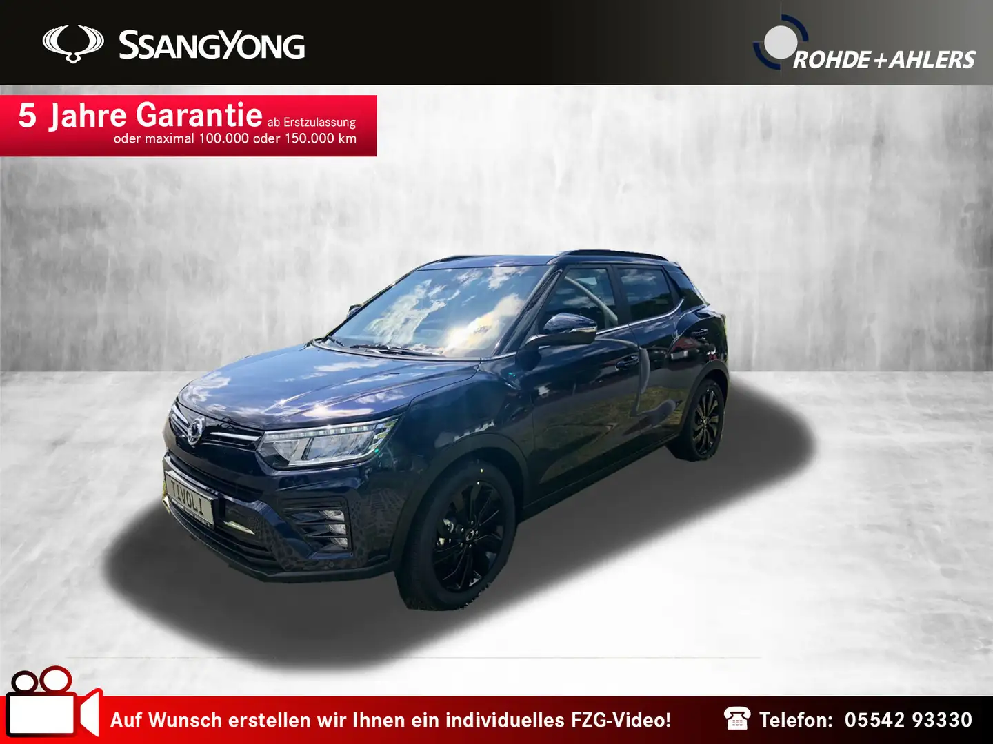 SsangYong Tivoli TIVOLI Blackline 1,5 P 6 AT 2WD BLACKLINE+MY23+LED Blau - 1