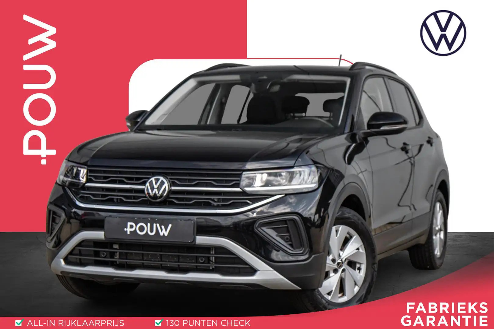 Volkswagen T-Cross 1.0 TSI 115pk DSG Life Edition | Adaptive Cruise | Zwart - 1