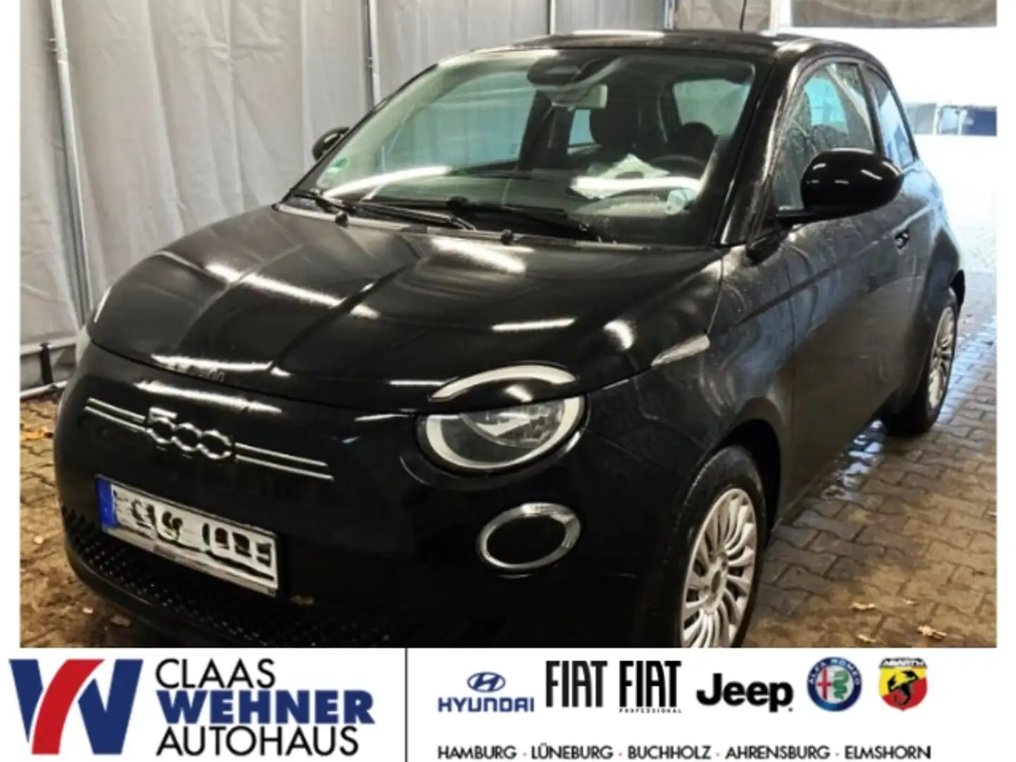 Fiat 500e Action Automatik Apple CarPlay & Android Auto Schwarz - 1