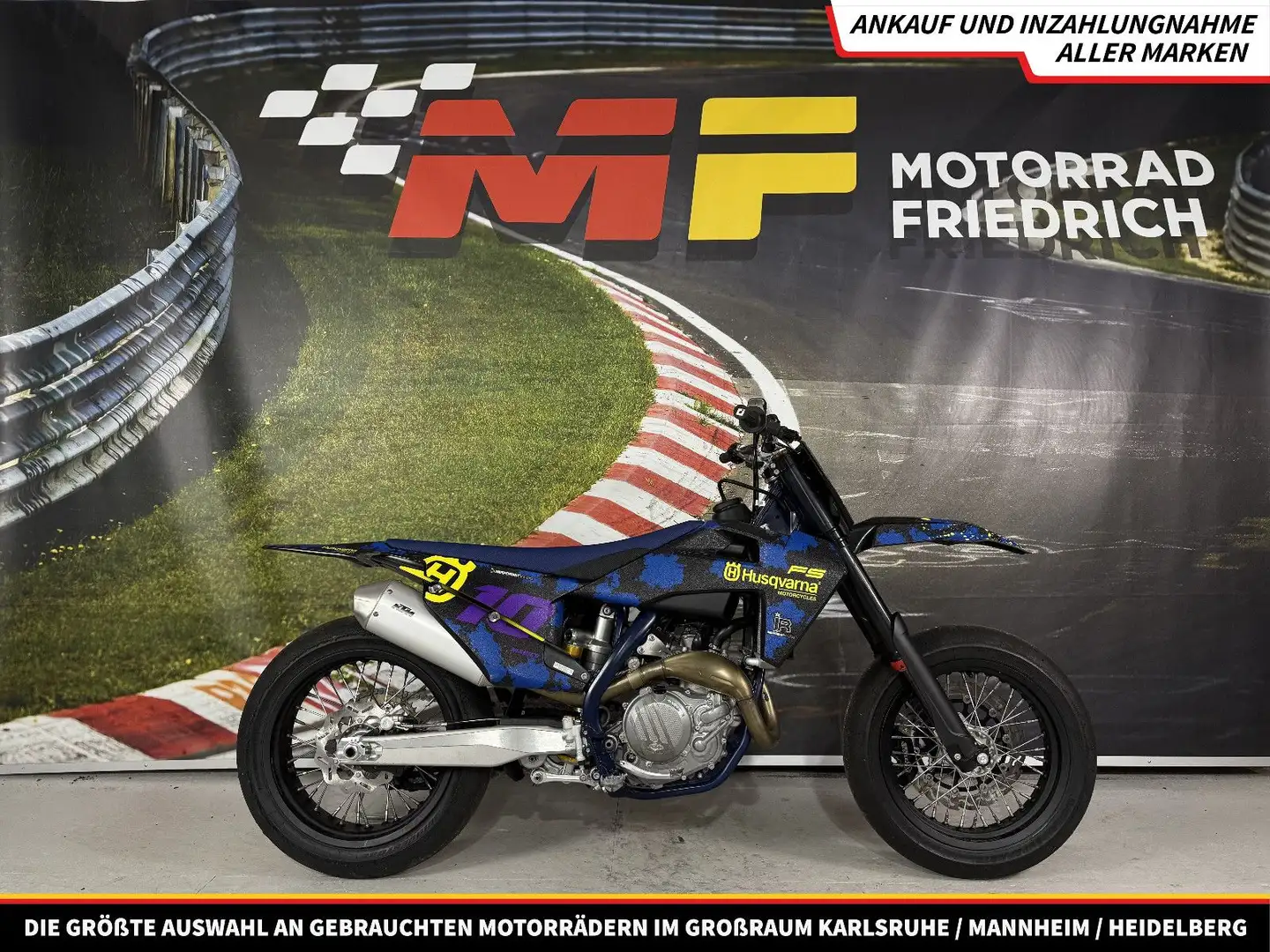 Husqvarna FC 450 Supermoto SM[keine FS FE SXF SX-F EXC-F] Blau - 1