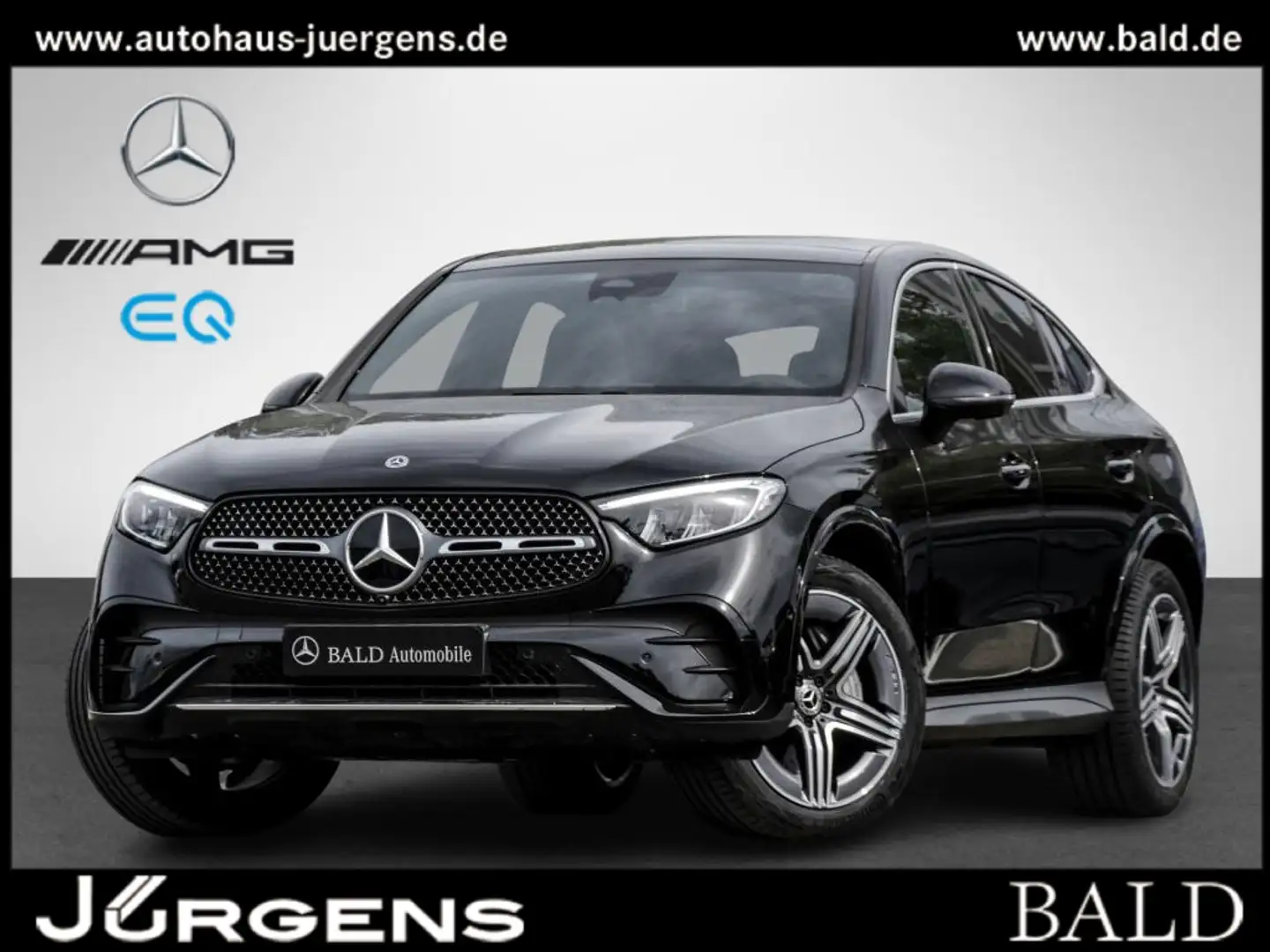 Mercedes-Benz GLC 300 4M Coupé AMG-Sport/Pano/AHK/360/Distr/20 Schwarz - 1