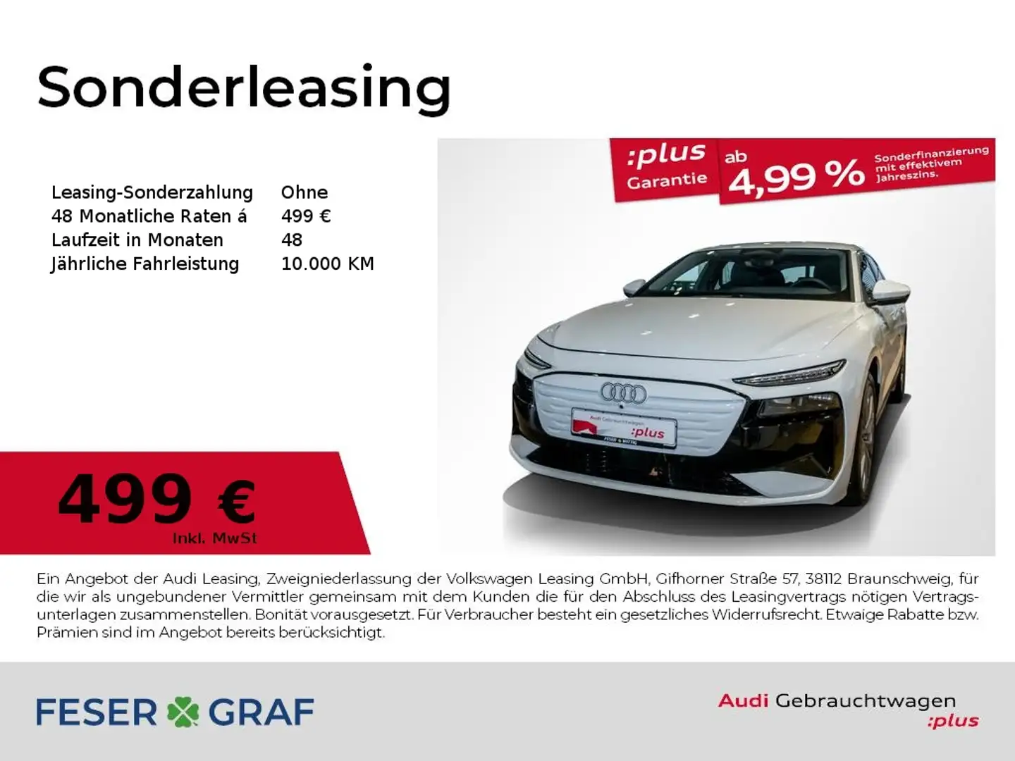 Audi A6 Avant e-tron Matrix,Tech+,AZV,Navi+,20",ACC Weiß - 1