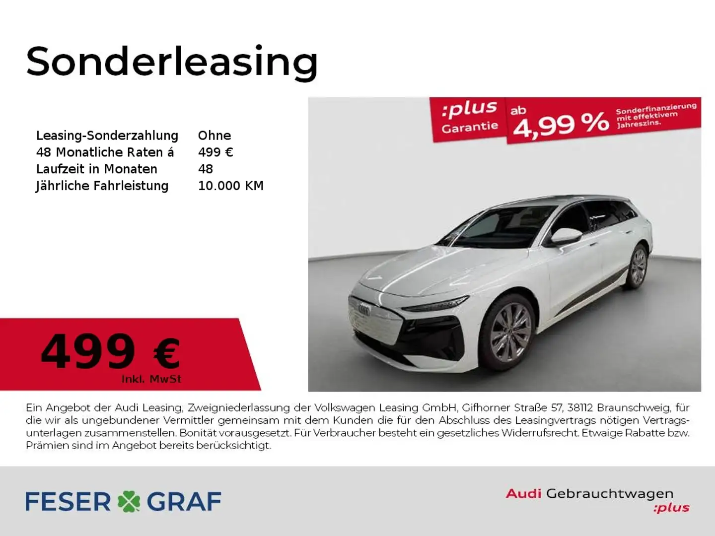 Audi A6 Avant e-tron Matrix,Tech+,AZV,Navi+,20",ACC Weiß - 1