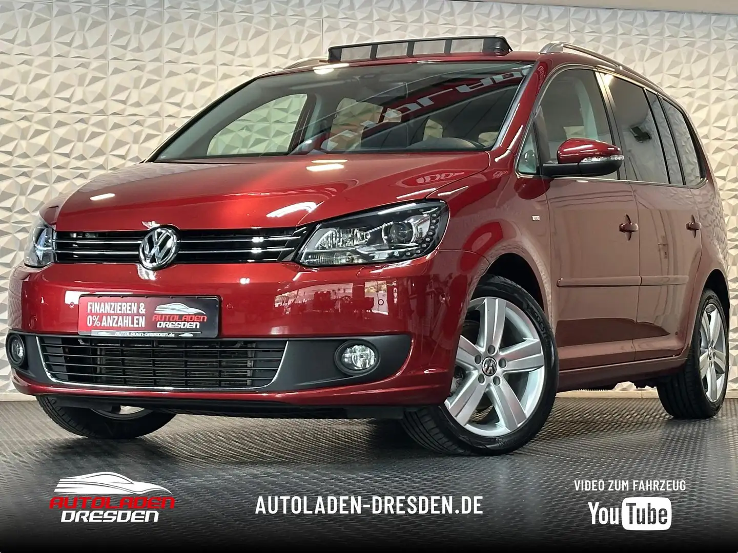 Volkswagen Touran 1.6TDI CUP* BIXEN#PANO#SHZ#TEMP#PDC#KLIMA Rouge - 1