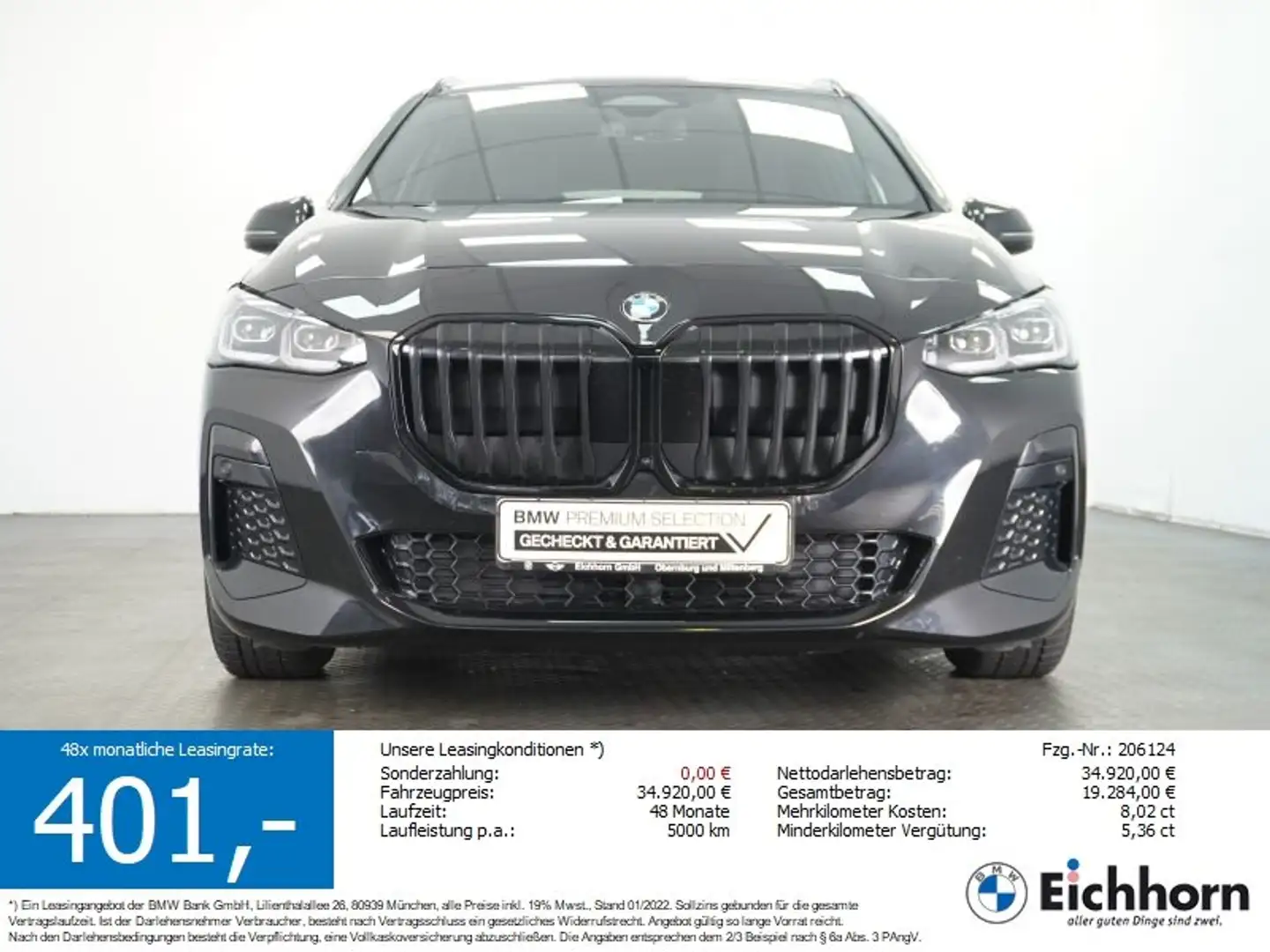 BMW 220 i Active Tourer M Sportpaket *AHK.PGSD.HUD* Noir - 1