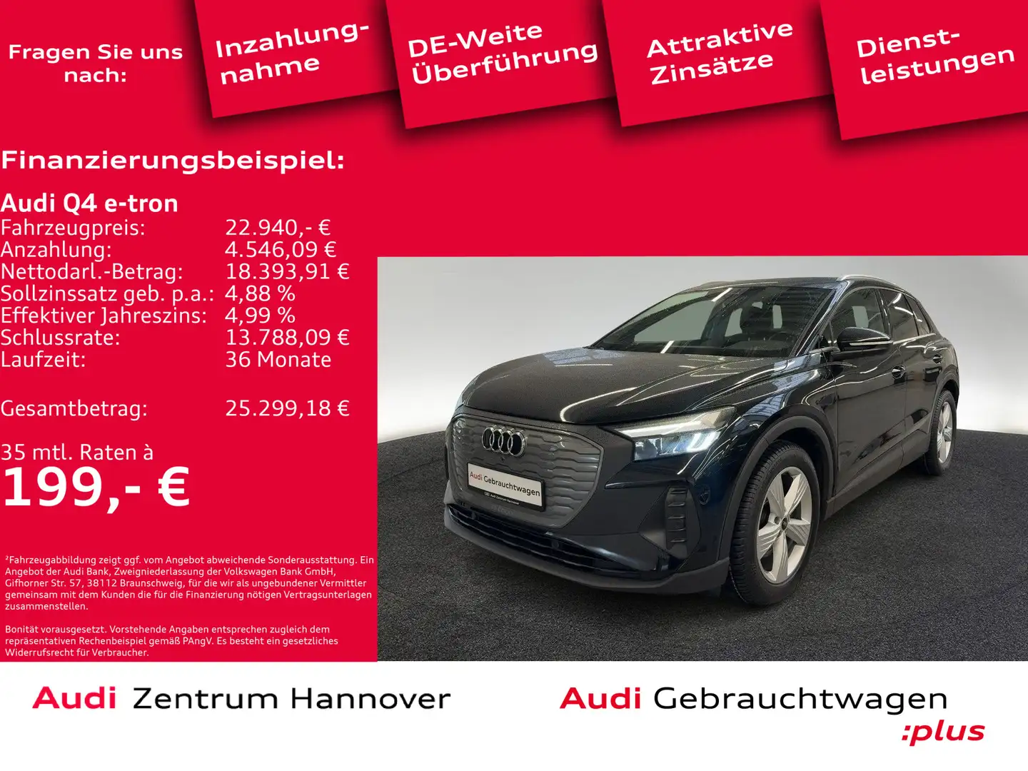 Audi Q4 e-tron 35 ACC Kamera virtual Navi Zwart - 1