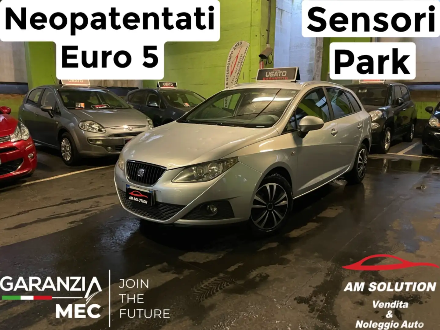 SEAT Ibiza 1.4 Neopatentati Euro 5 *Sensori Park* Gris - 1