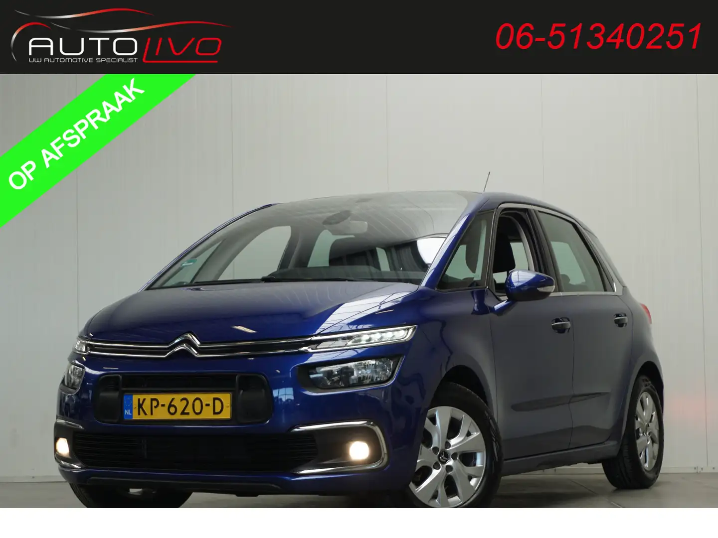 Citroen C4 Picasso 1.6 BlueHDI Feel AUTOMAAT! NAVI CLIMA PDC CRUISE T Bleu - 1