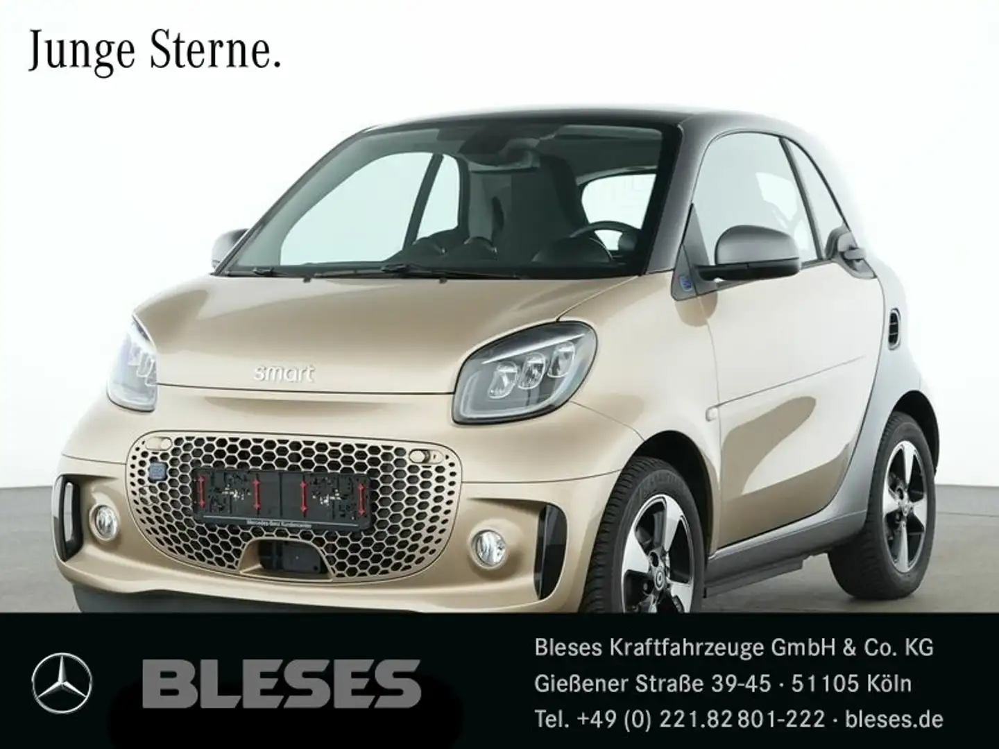 smart forTwo smart fortwo EQ Exclusive Plus+22kW+Pano+Kamera BC Beige - 1