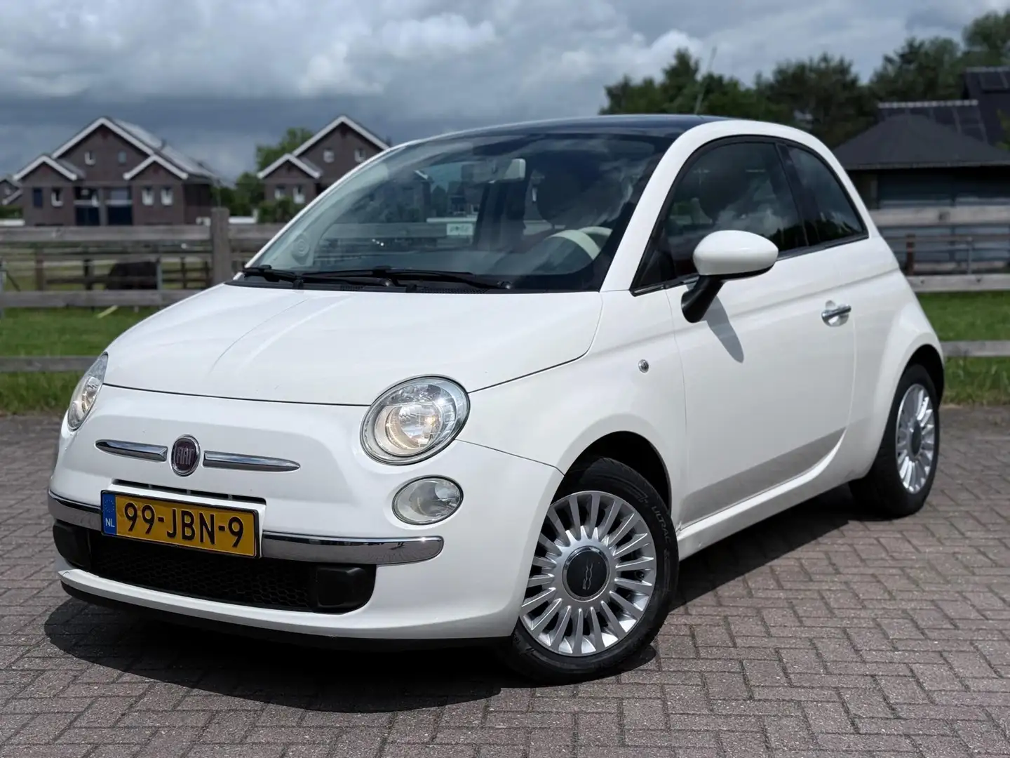 Fiat 500 1.2 Lounge | AUT | Leder | NAP Blanco - 1